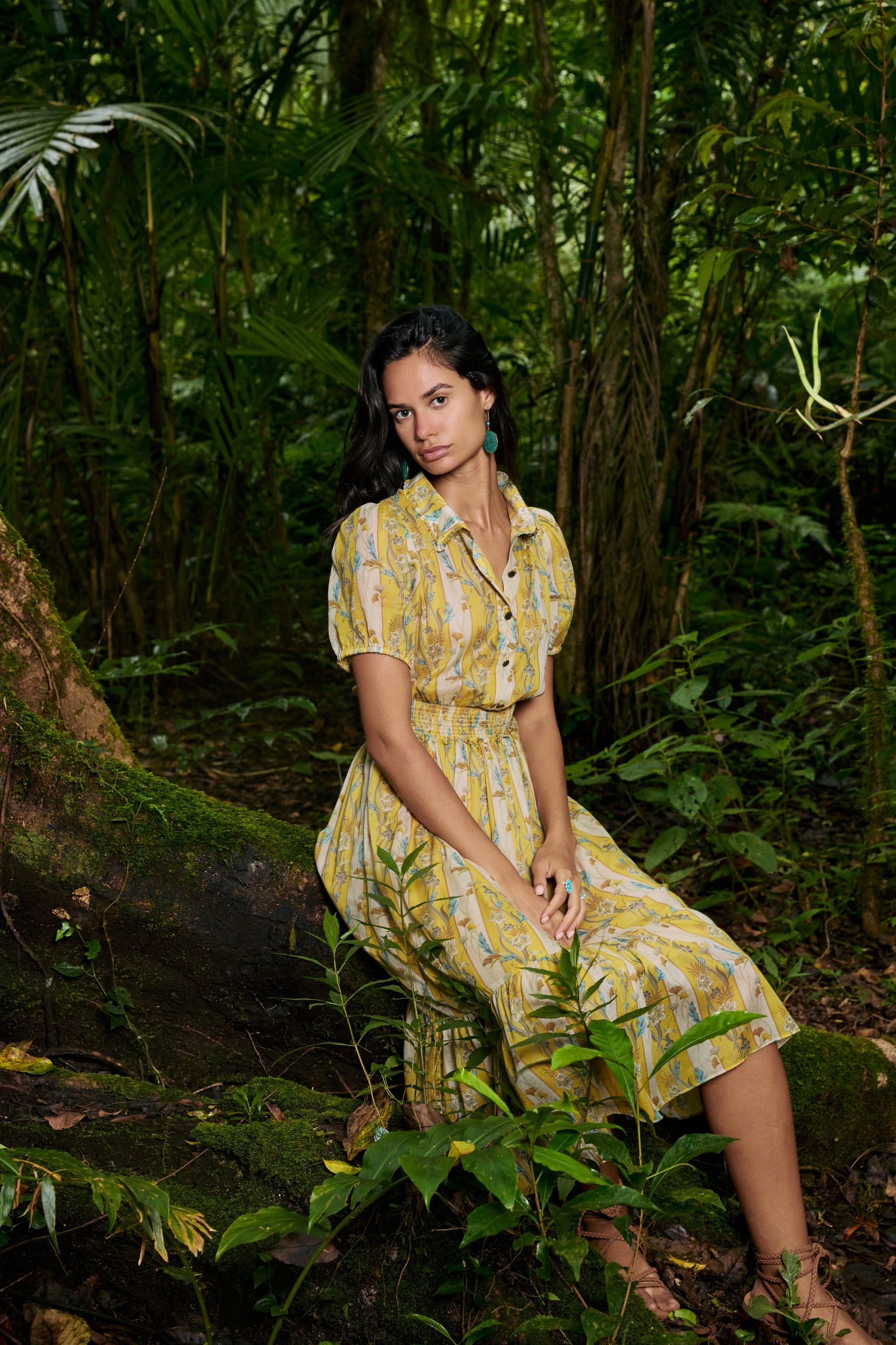 GIA Dress in Yellow Jalapa