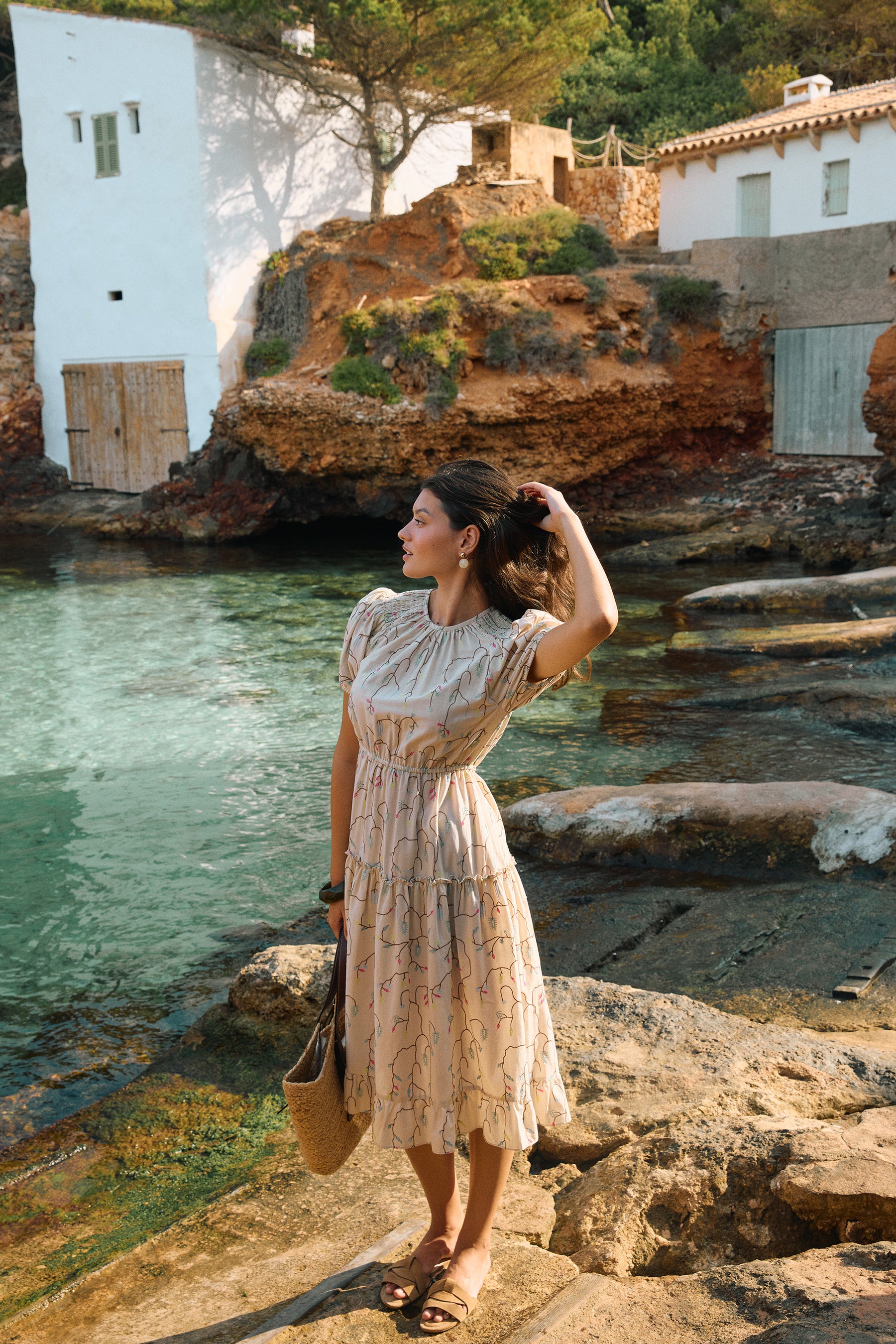 MANU Dress in Beige Lada
