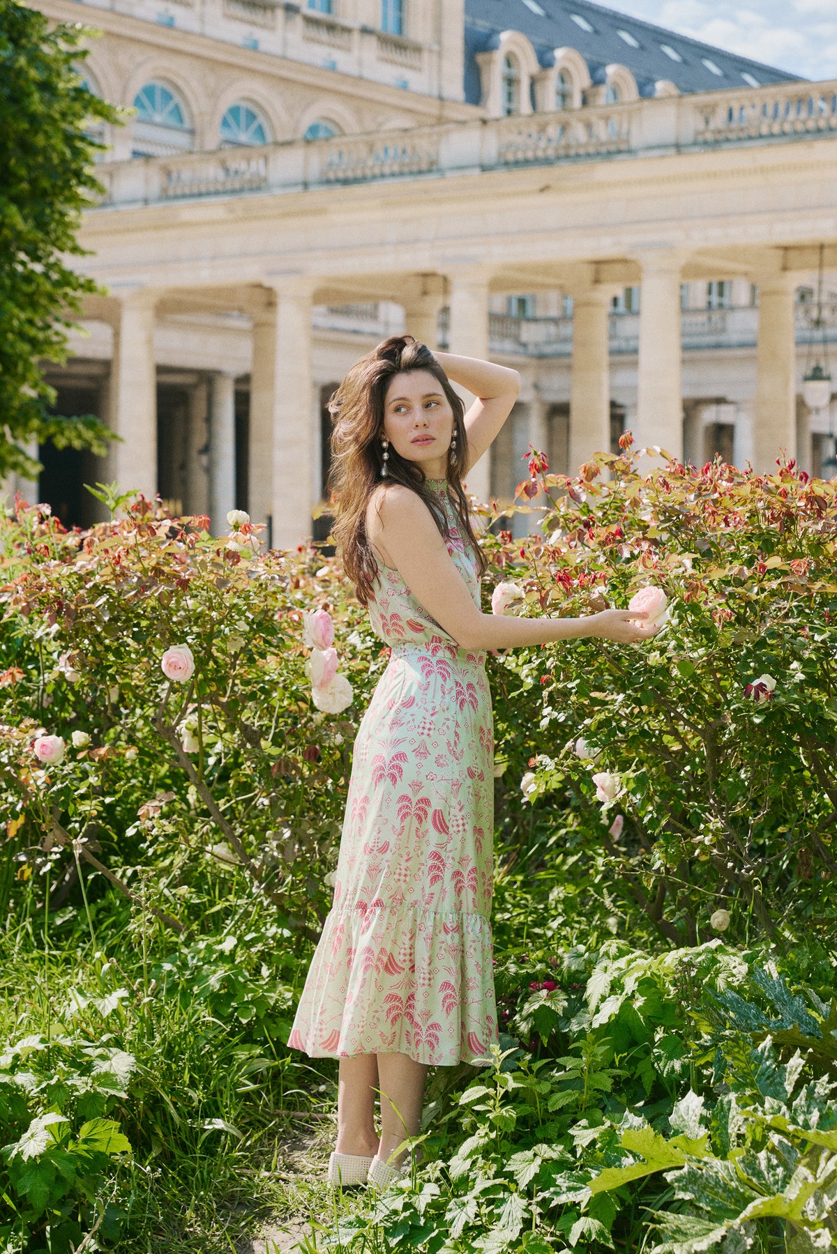 BUNDLING: Astrid Top in Green Colada and Nava Skirt in Green Colada