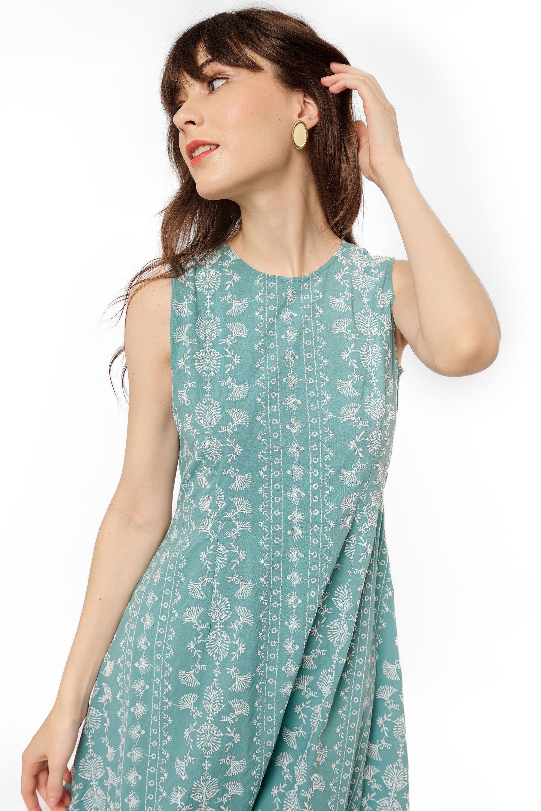 ADJANI Dress in Cengkeh Blue