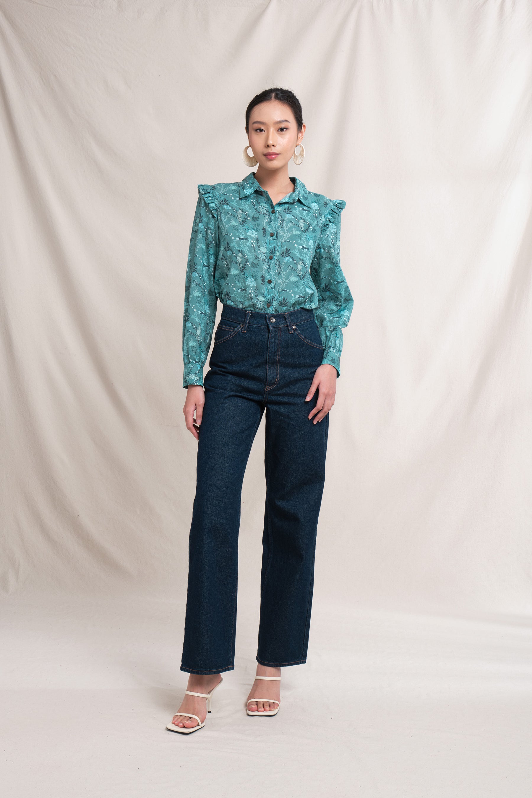 AMAL Top in Blue Minanga