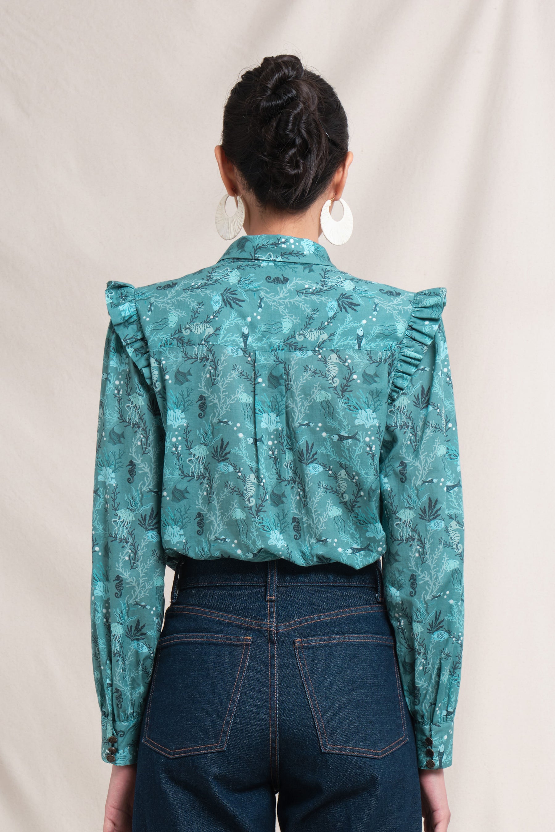 AMAL Top in Blue Minanga