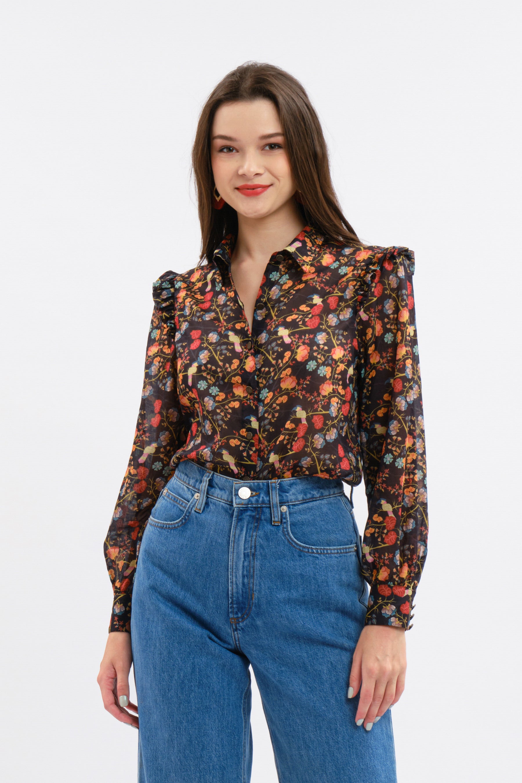 AMAL Top in Black Maros