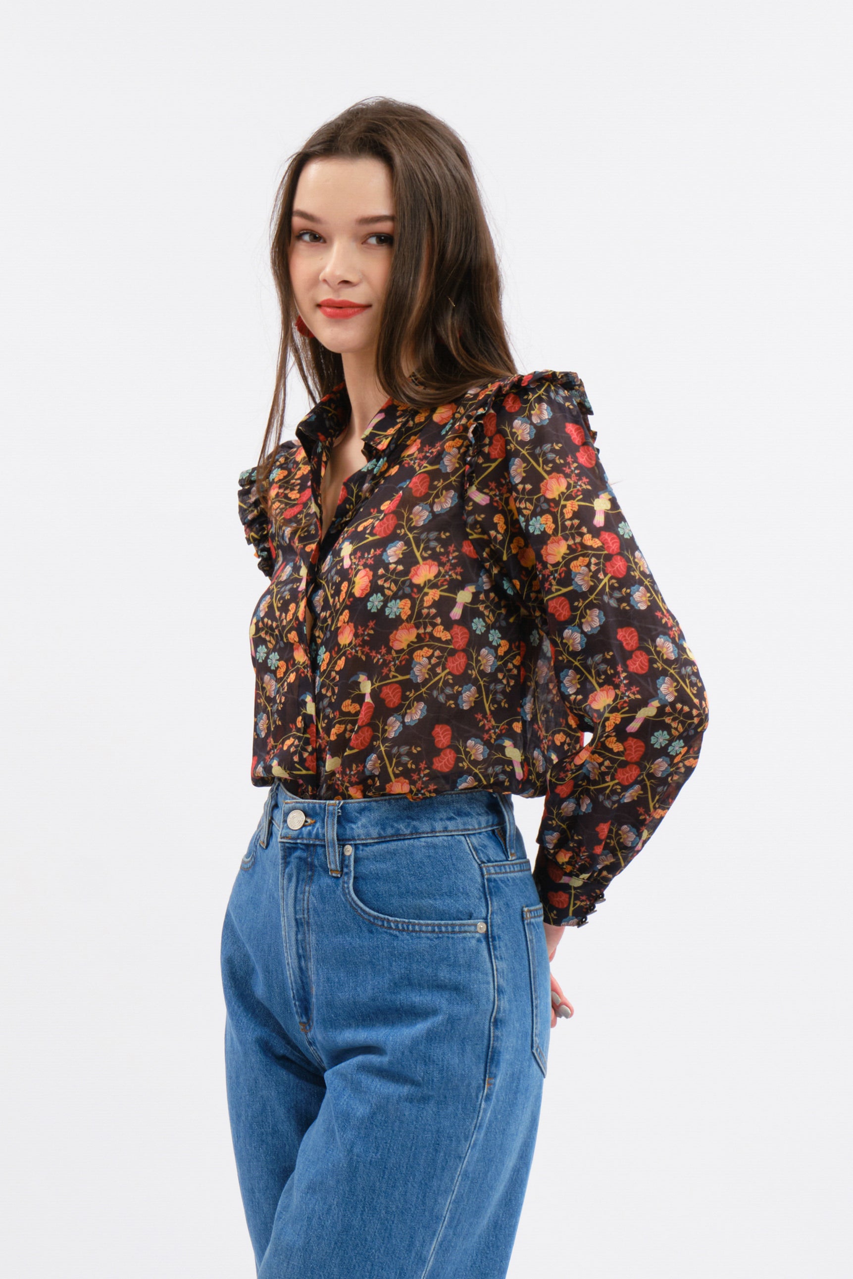 AMAL Top in Black Maros