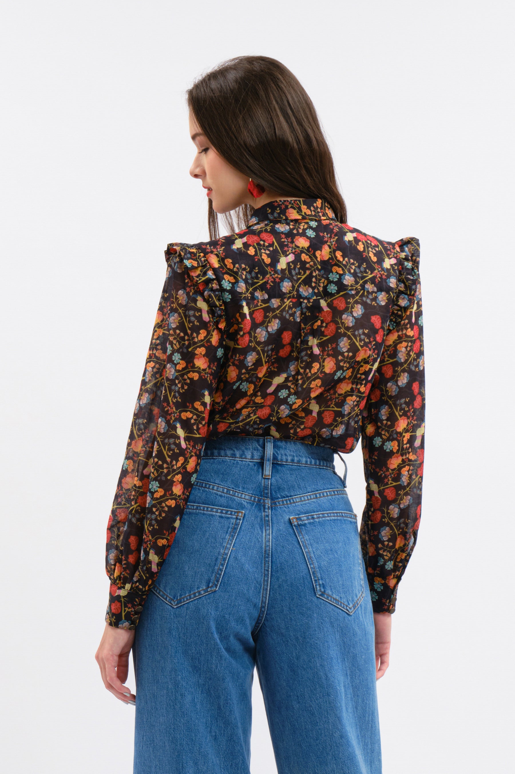 AMAL Top in Black Maros