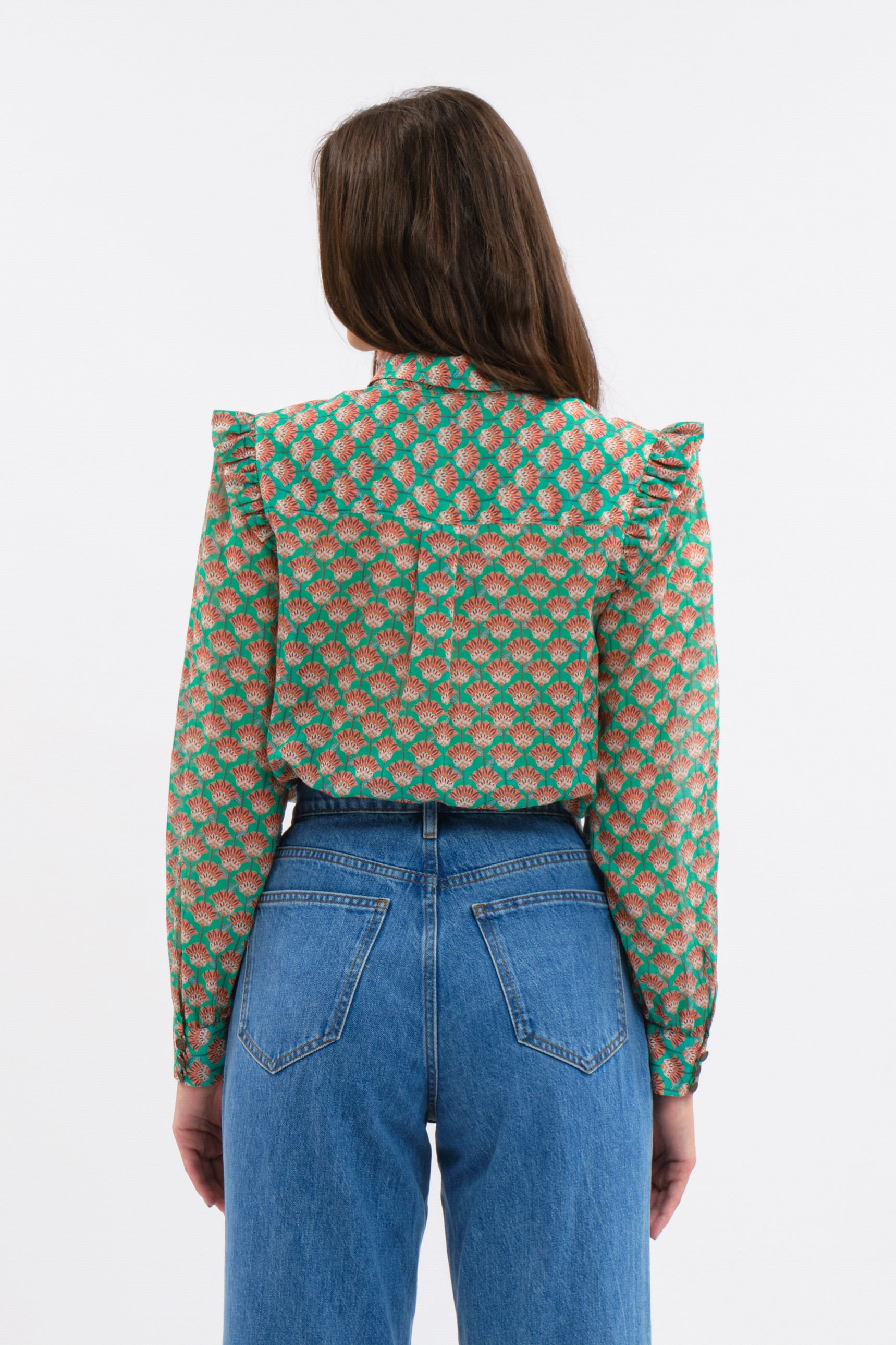 AMAL Top in Turquoise Saloko