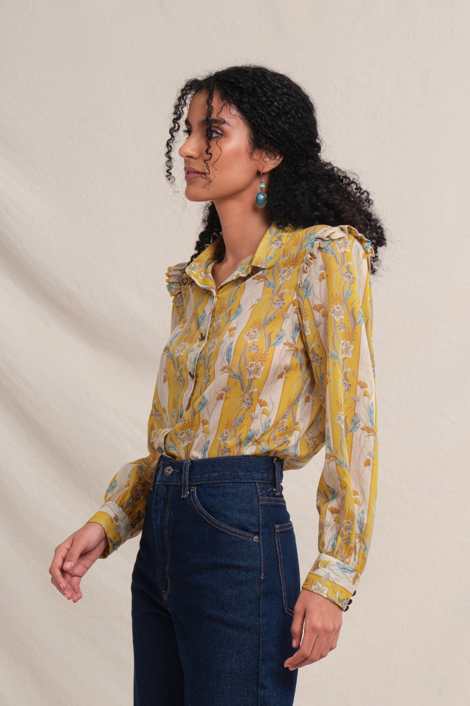 AMAL Top in Yellow Jalapa