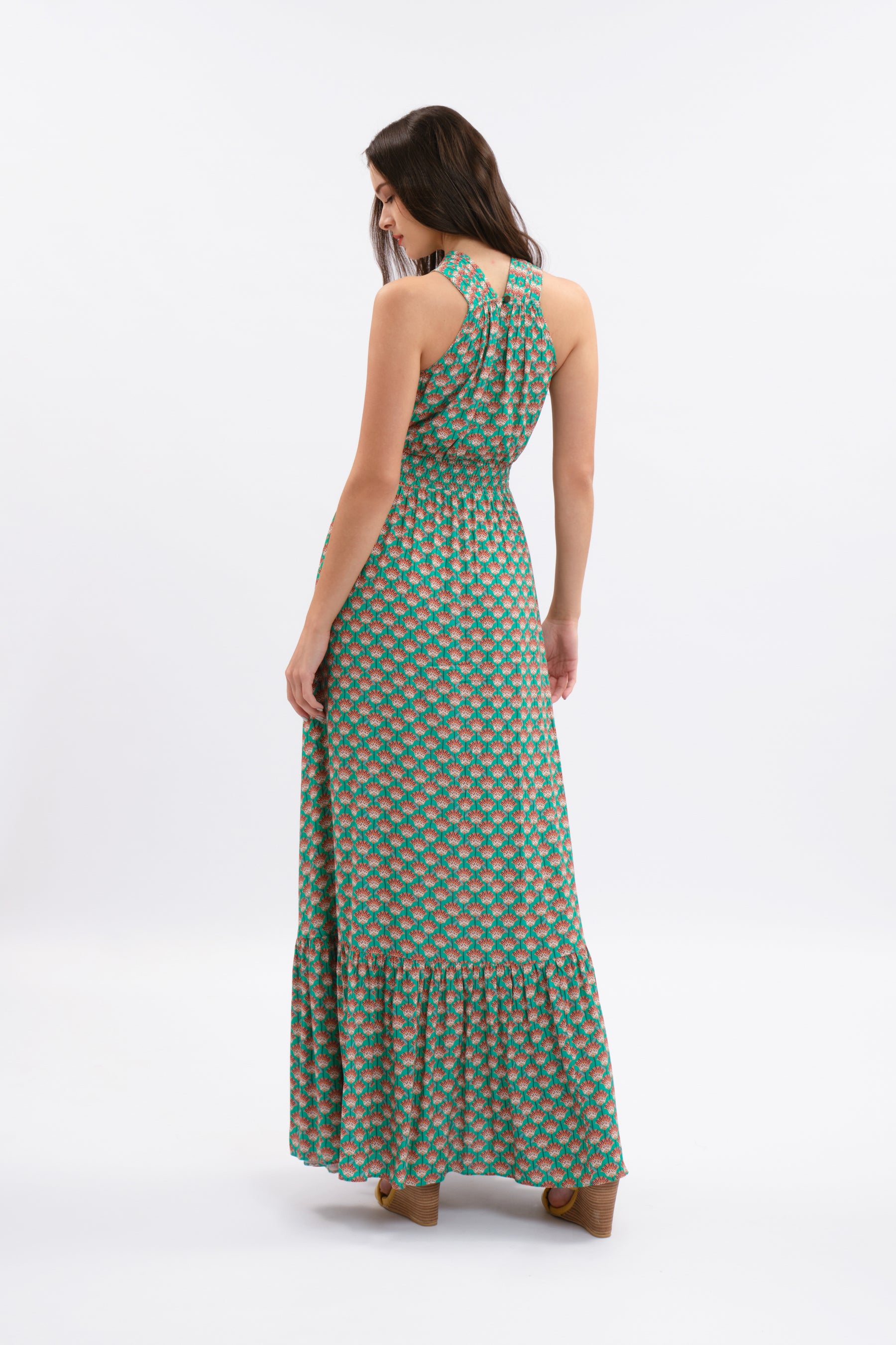 AMAYA Dress in Turquoise Saloko
