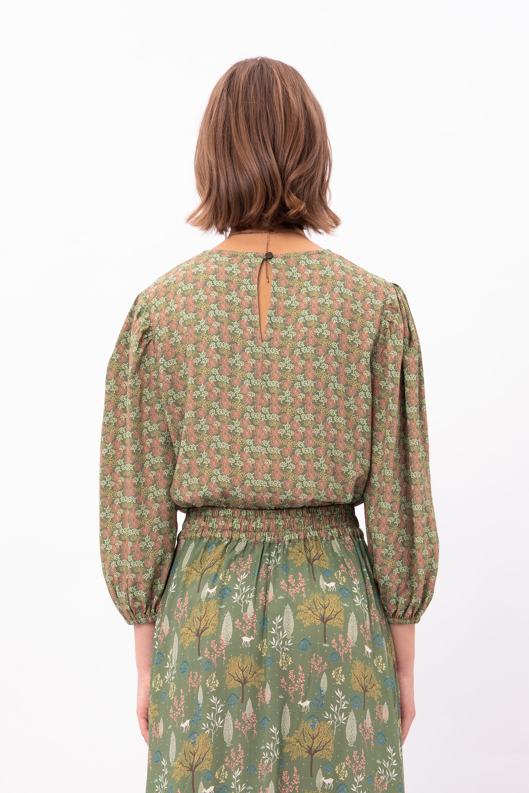 AMI Top in Kilau Green