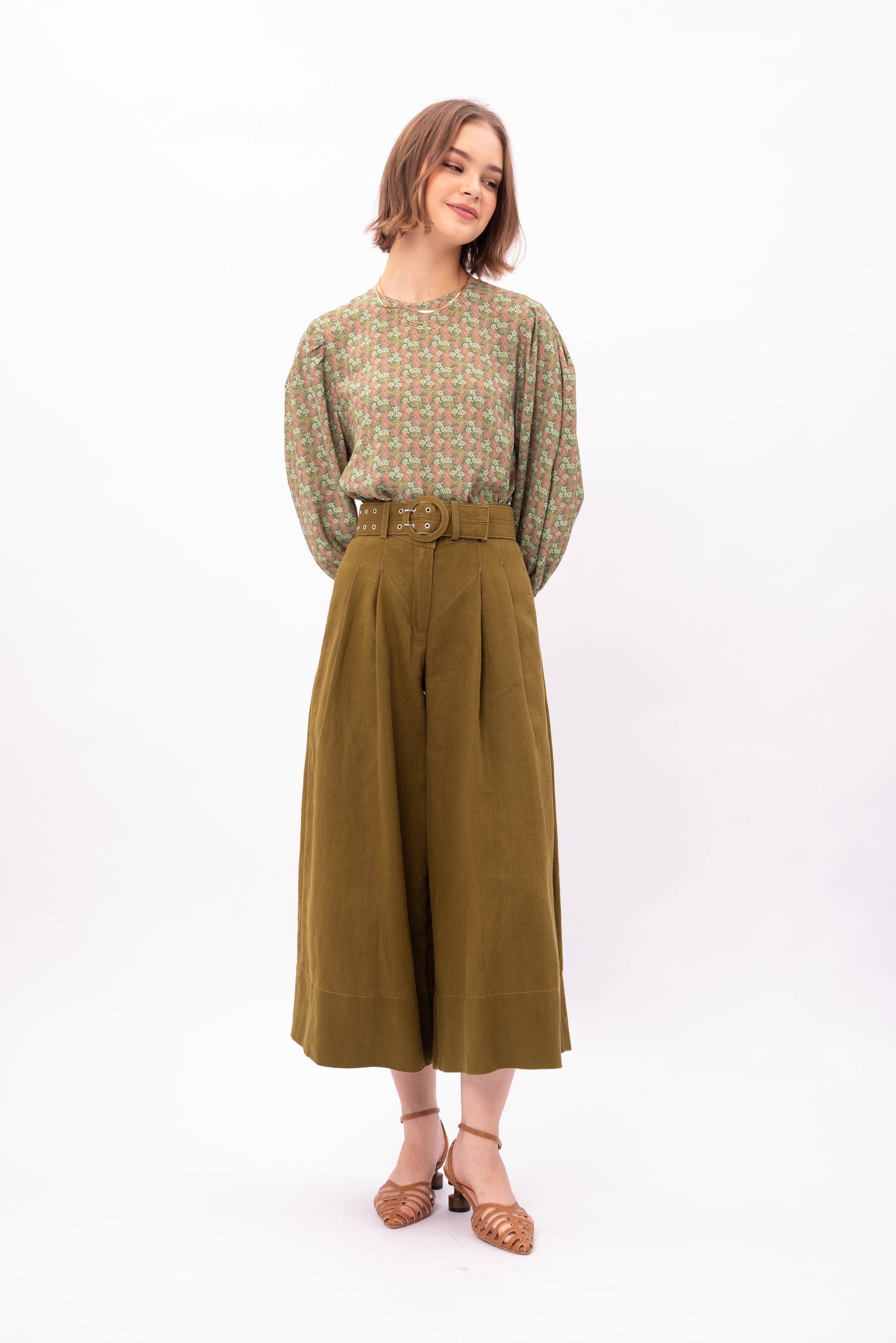 AMI Top in Kilau Green