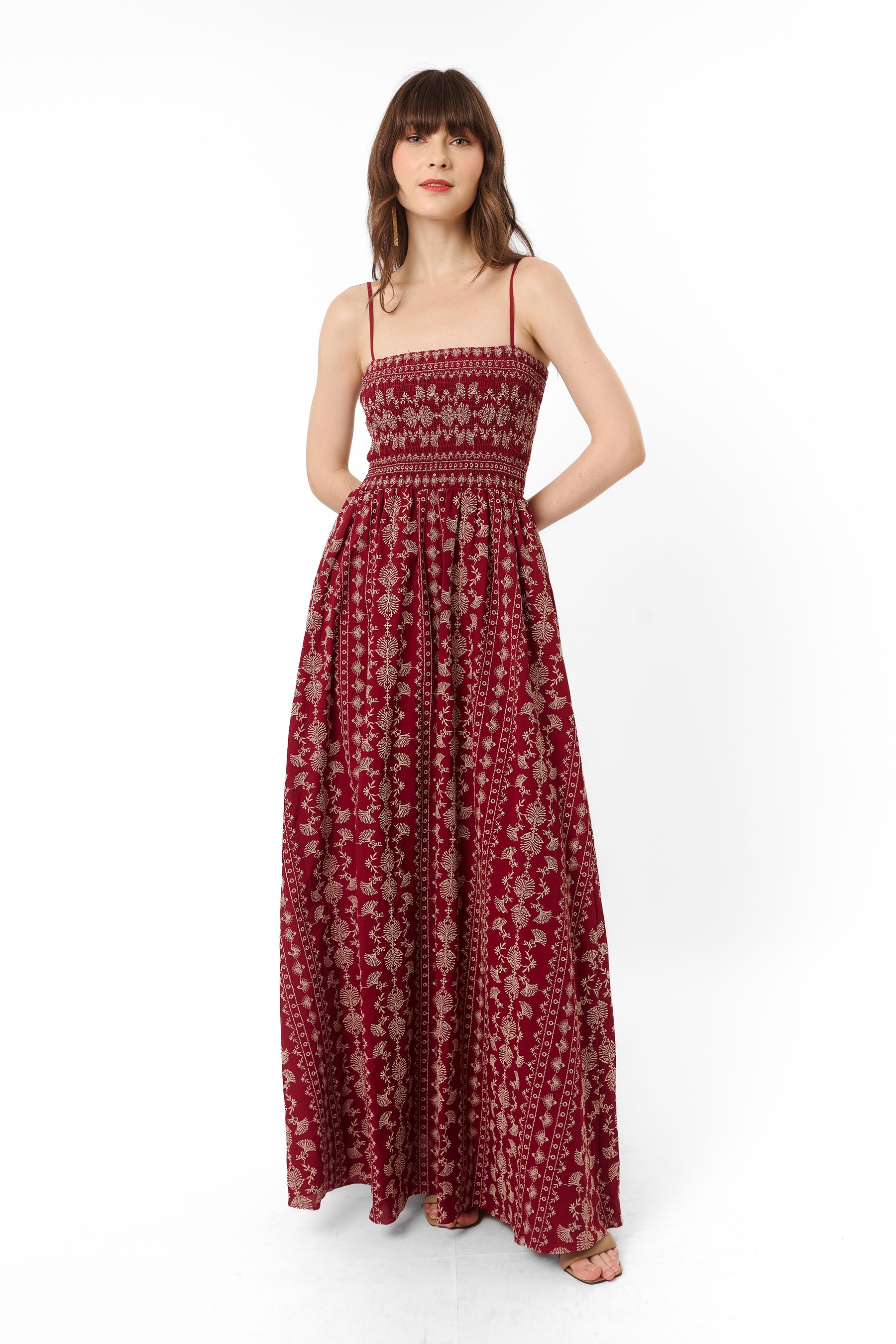 ANYA Dress in Cengkeh Maroon