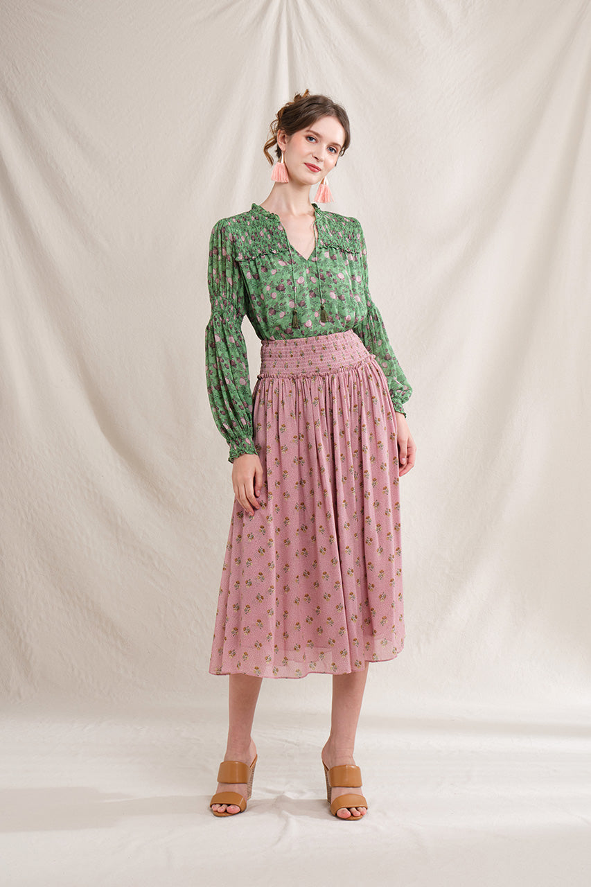 ARRIE Top in Cempaka Green