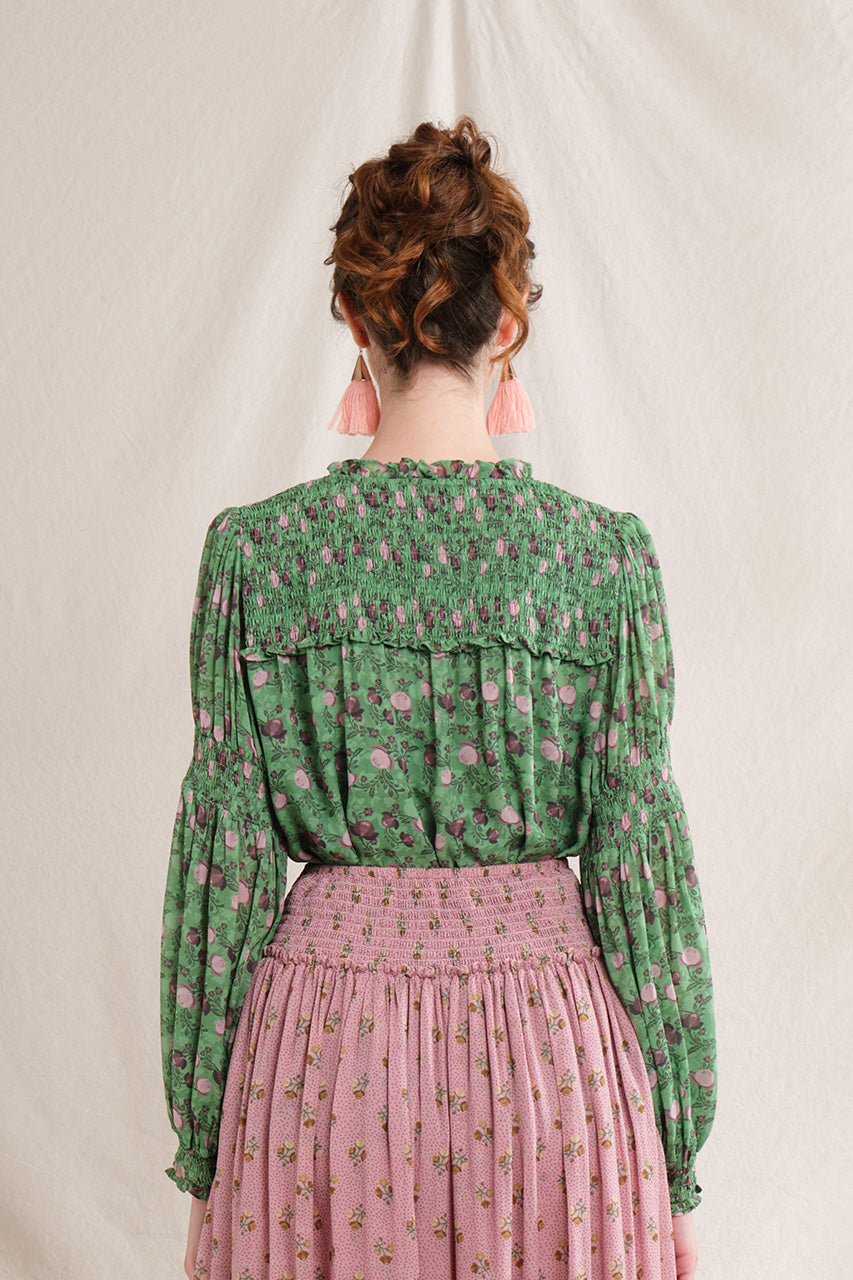 ARRIE Top in Cempaka Green