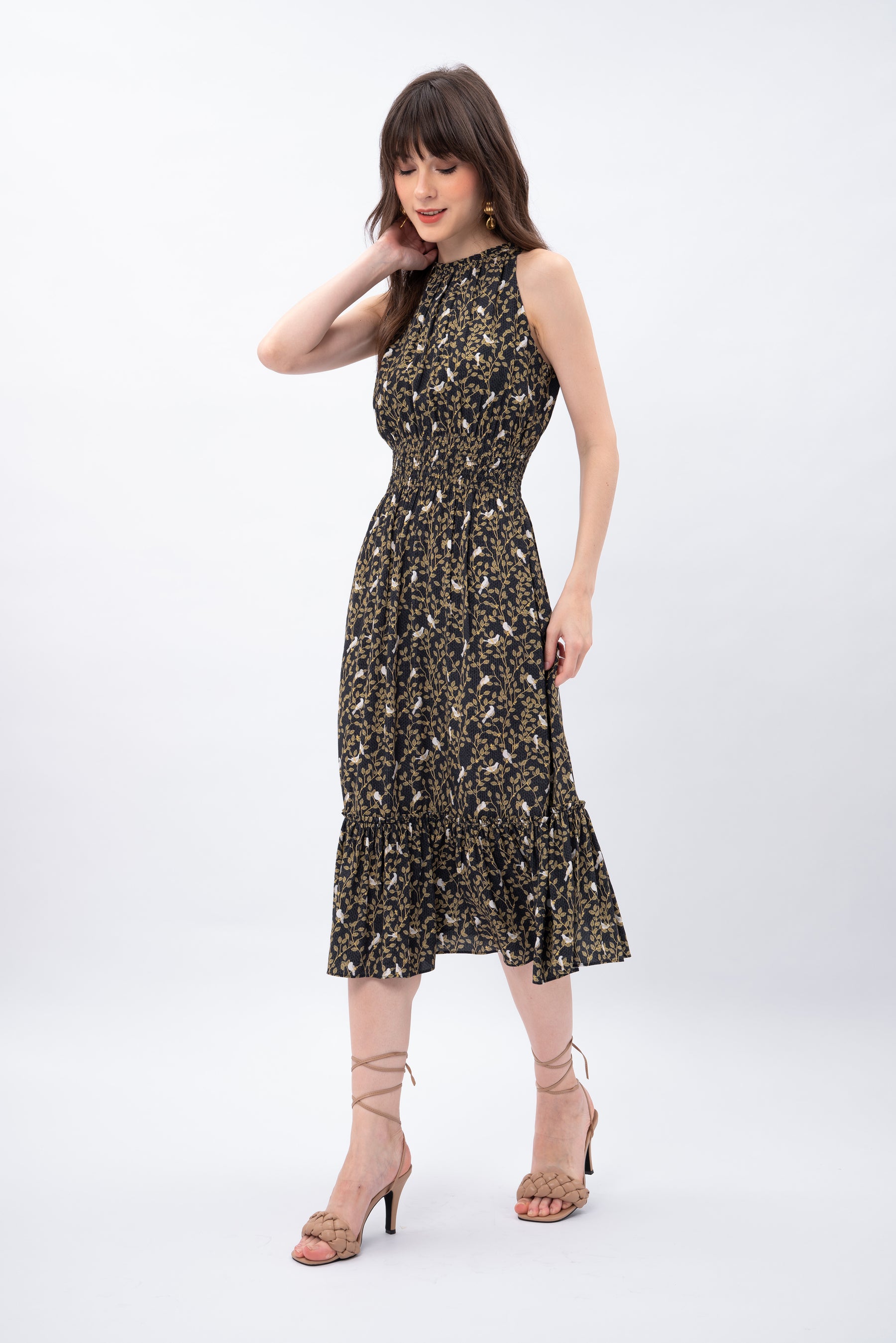 ASA Dress in Tekukur Black