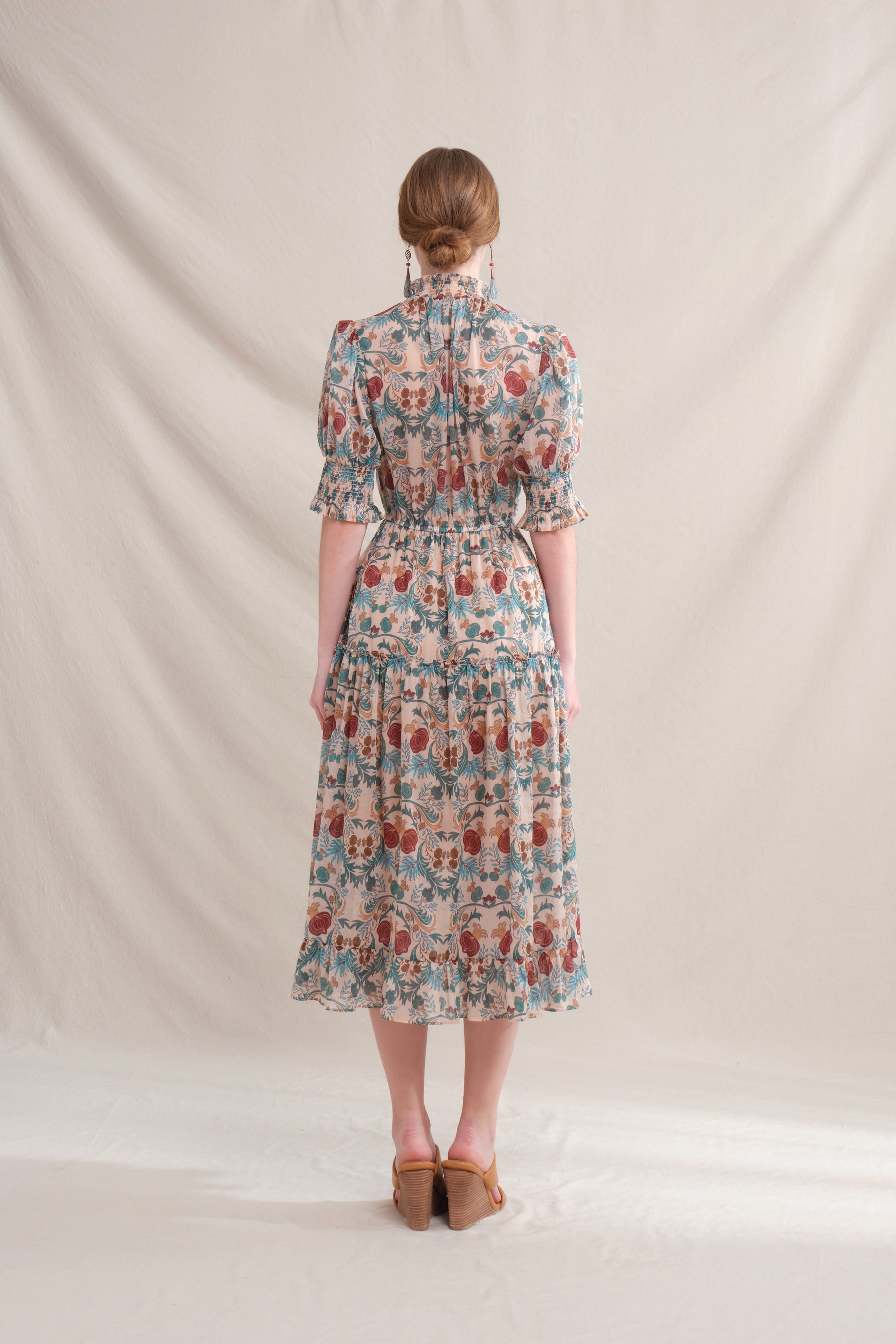 AUDRA Dress in Beige Delima