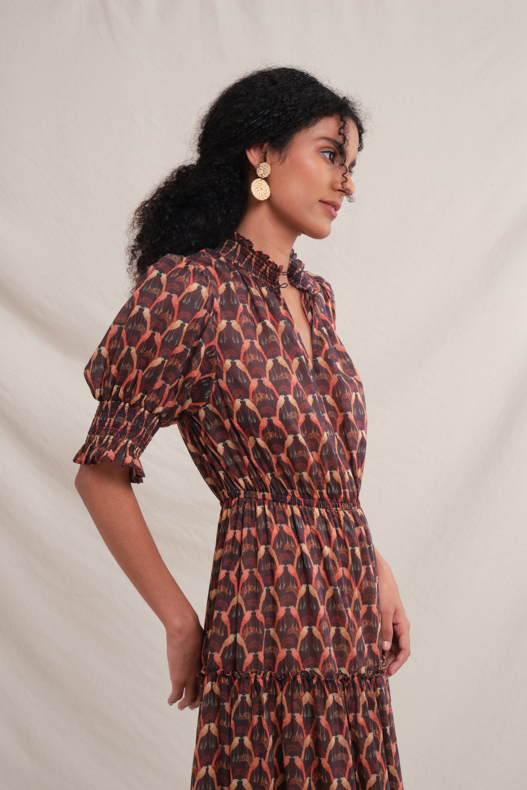 AUDRA Dress in Red Saeran