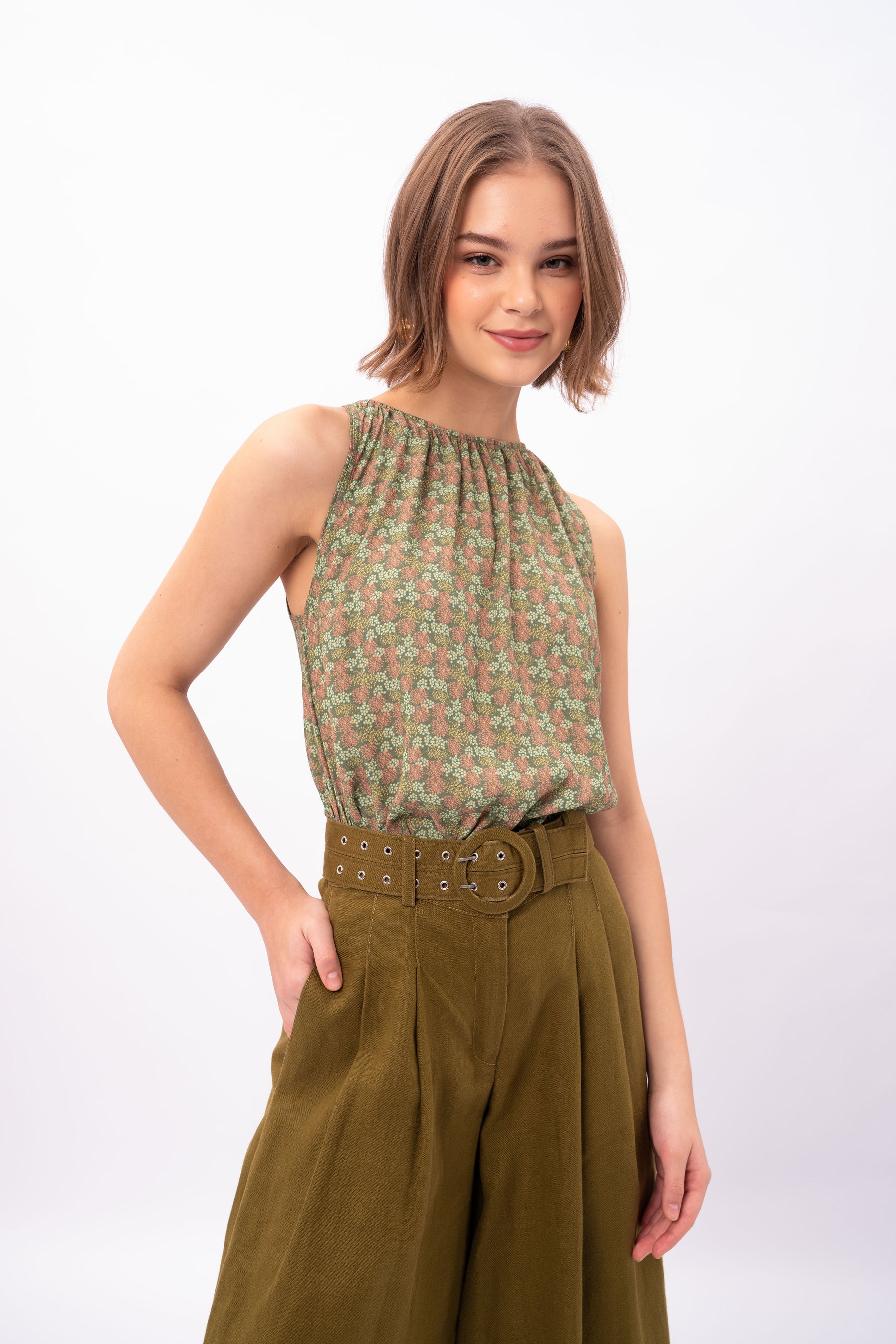AYA Top in Kilau Green