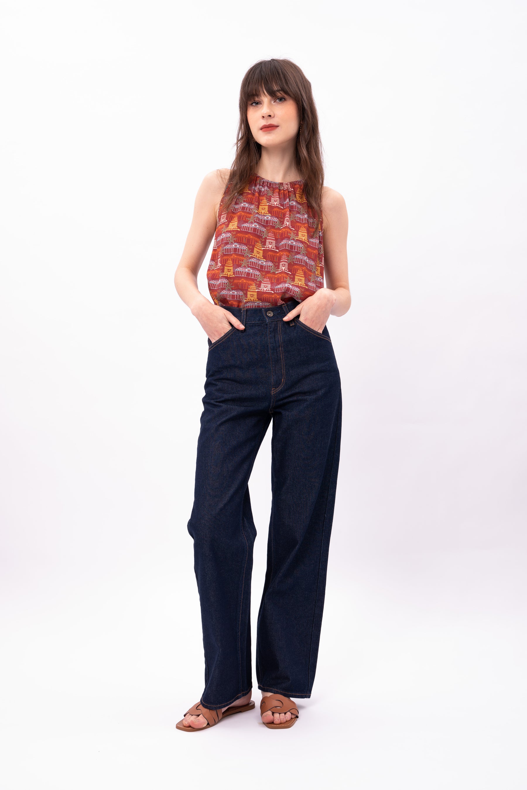 AYA Top in Puri Red