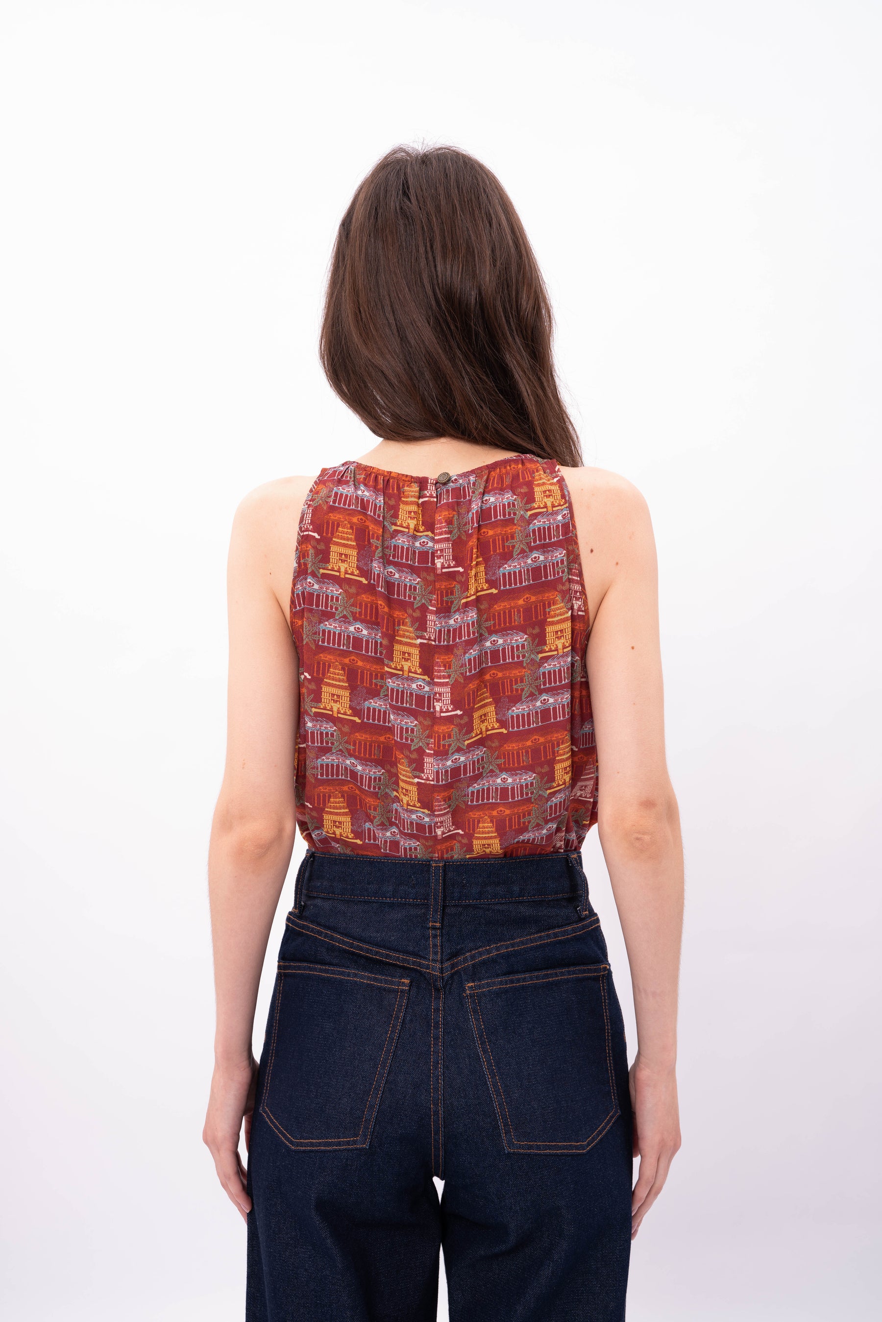 AYA Top in Puri Red