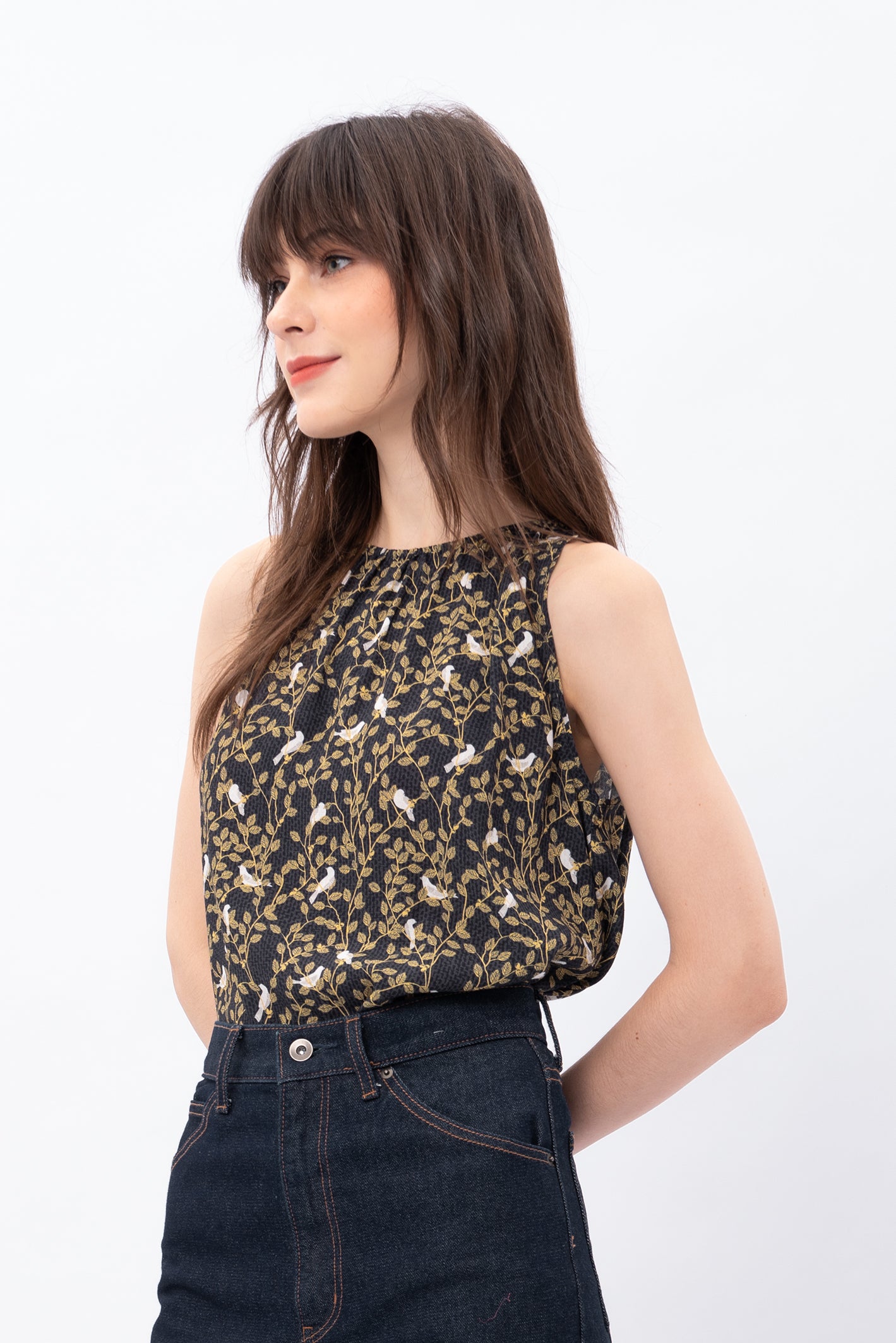 AYA Top in Tekukur Black