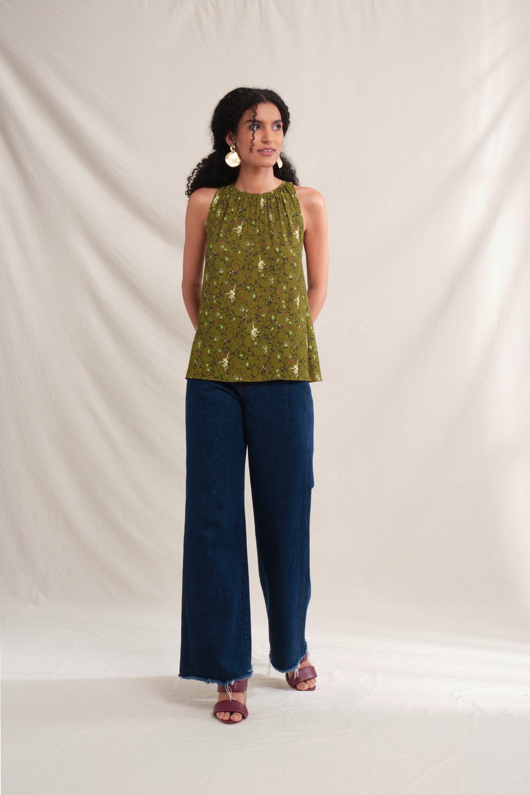 AYA Top in Green Macca