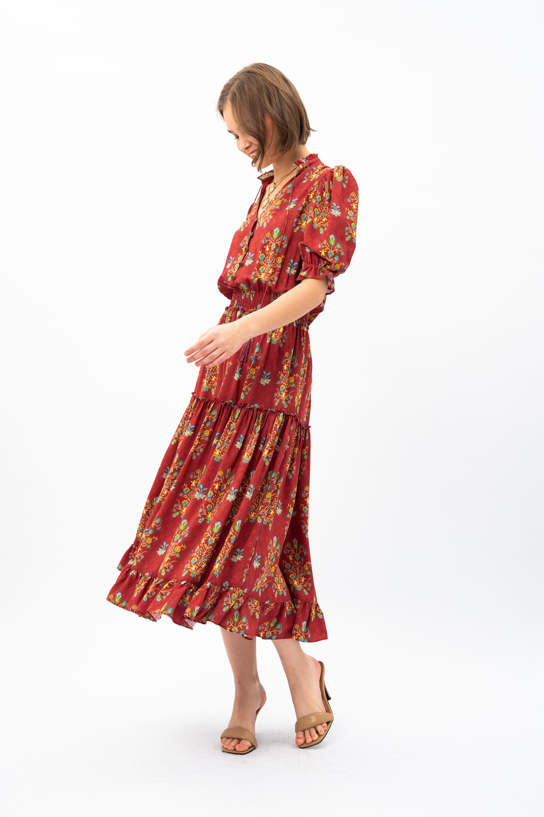ILIA Dress in Red Anggrek