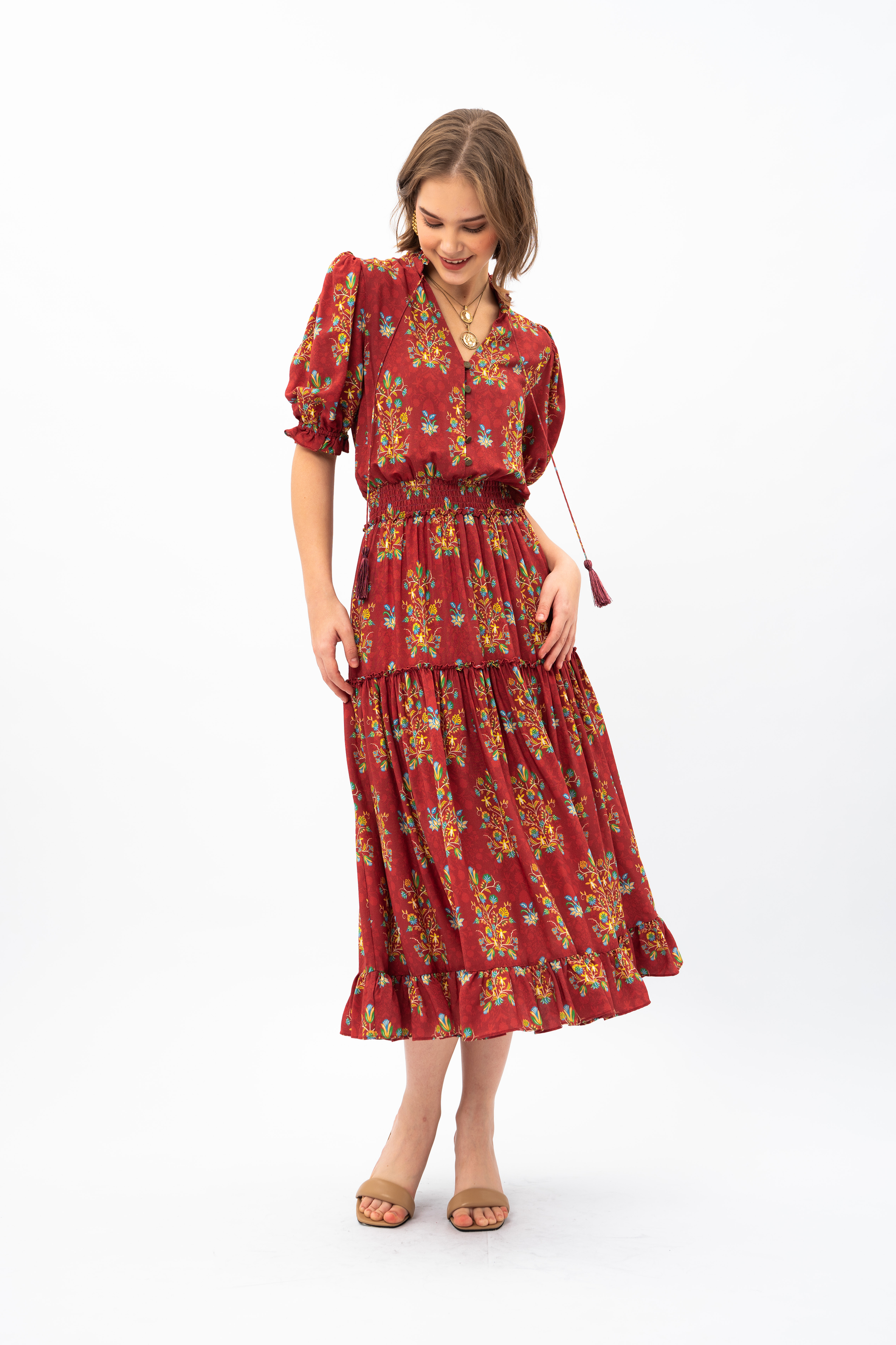 ILIA Dress in Red Anggrek