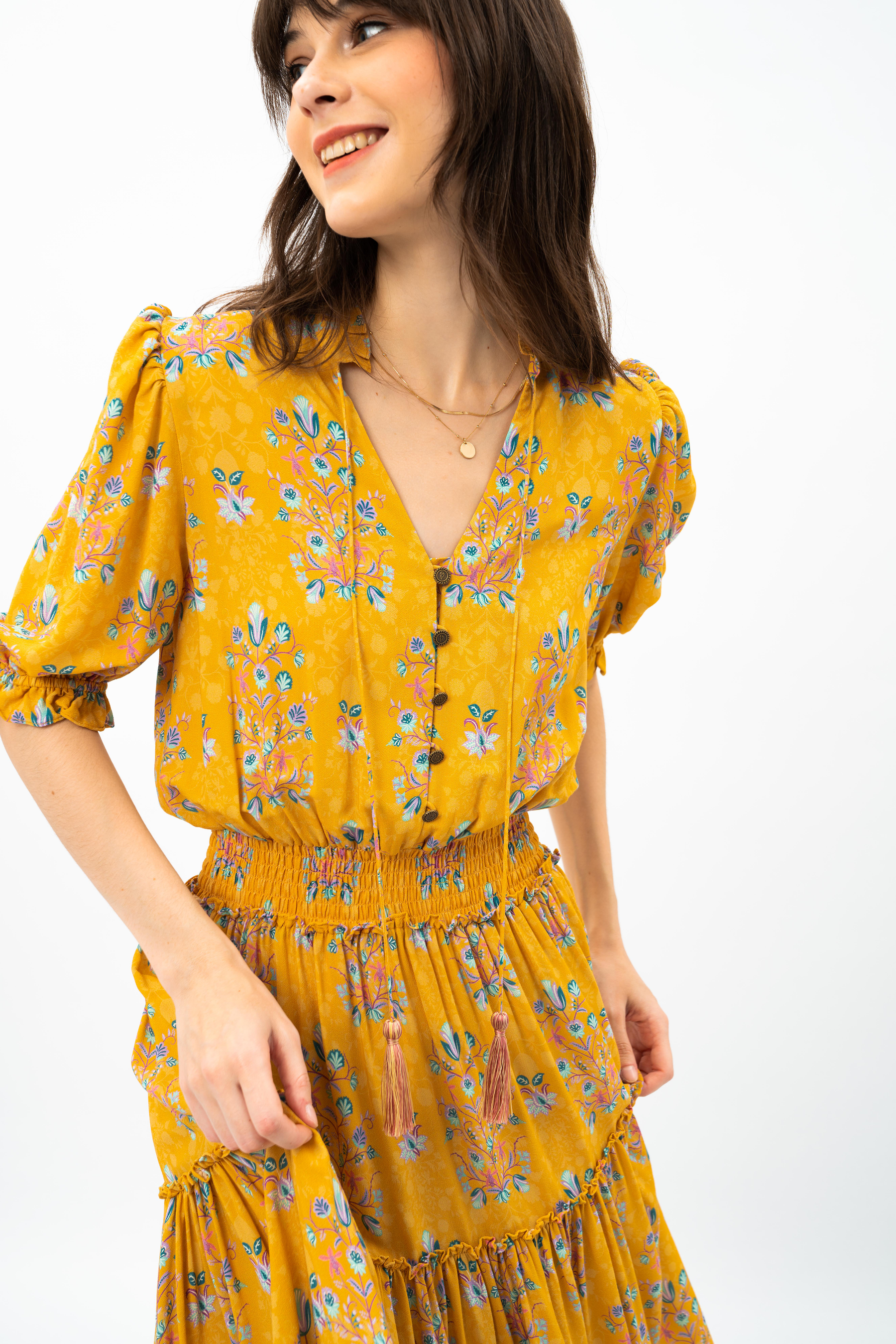 ILIA Dress in Yellow Anggrek