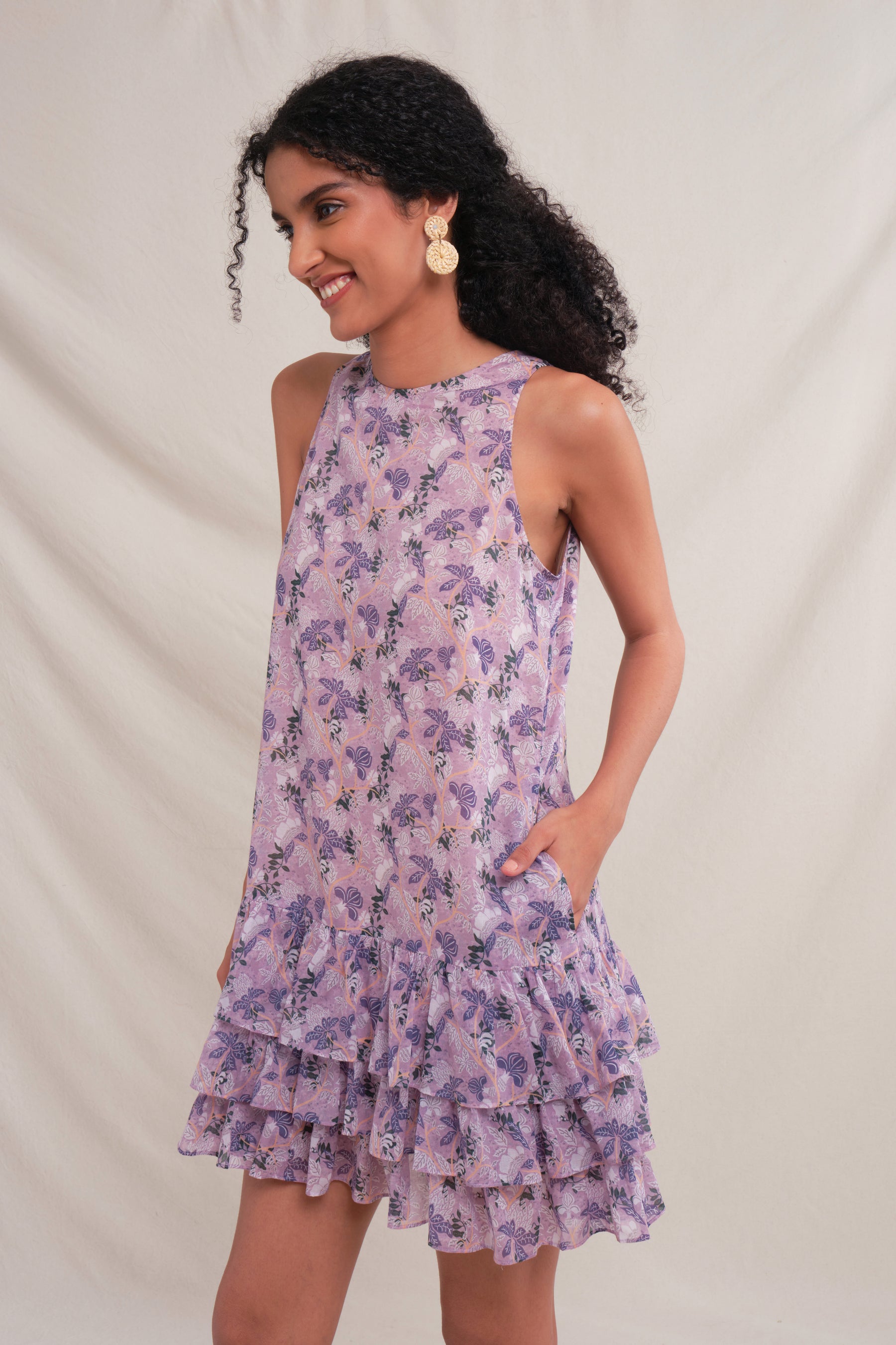 VALERY Dress in Lavender Ashar