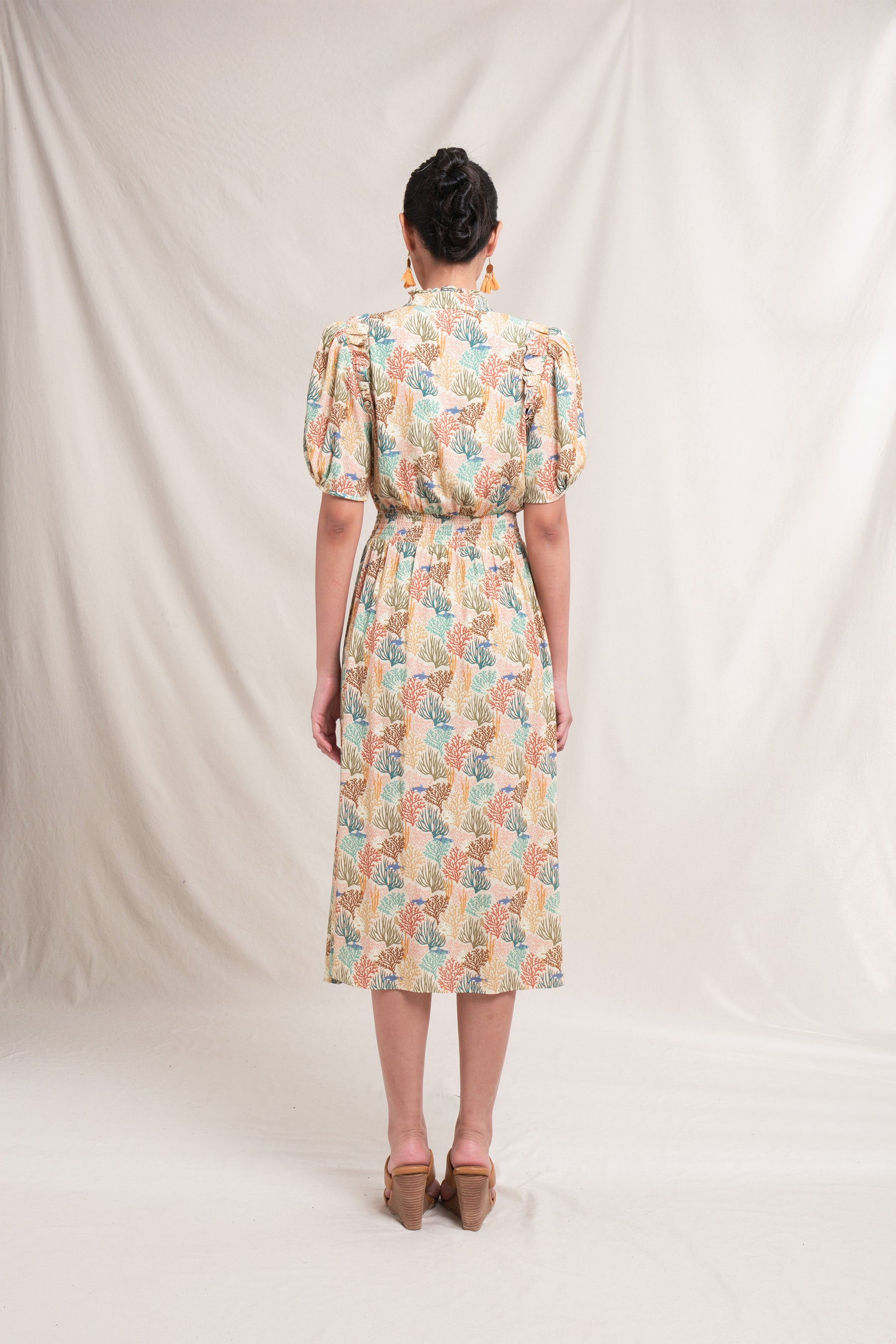 BRIE Dress in Beige Coral