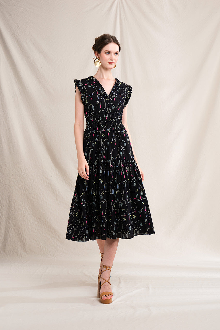 BULAN Dress in Black Lada
