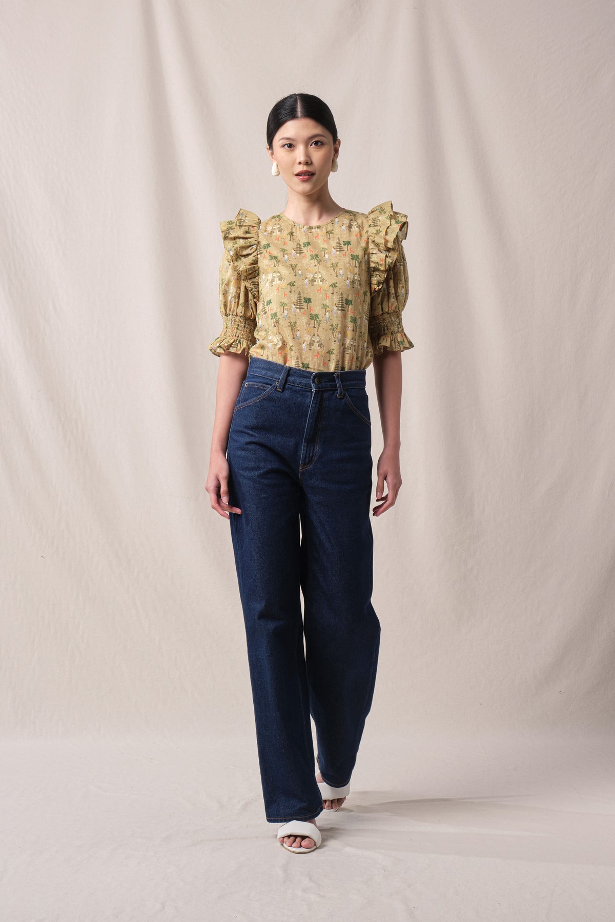 CARLIN Top in Beige Pura