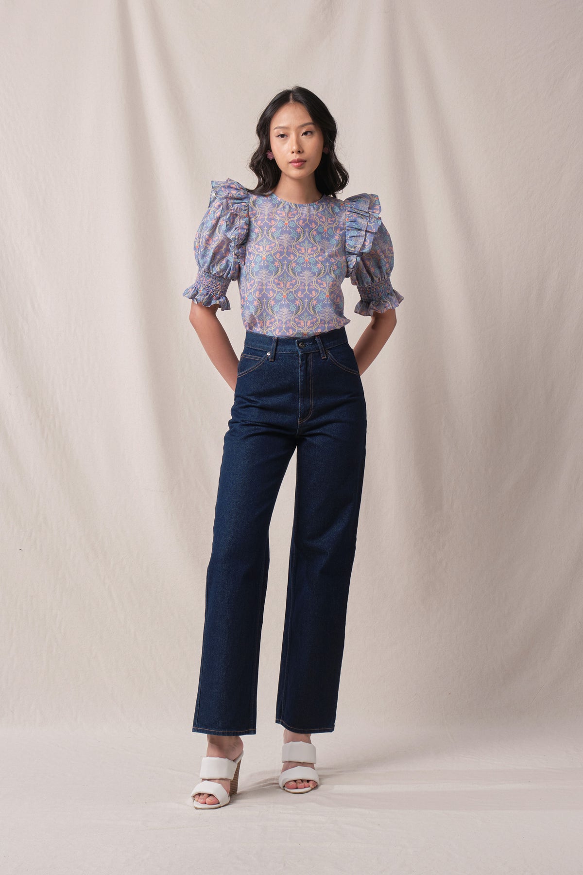 CARLIN Top in Purple Segara