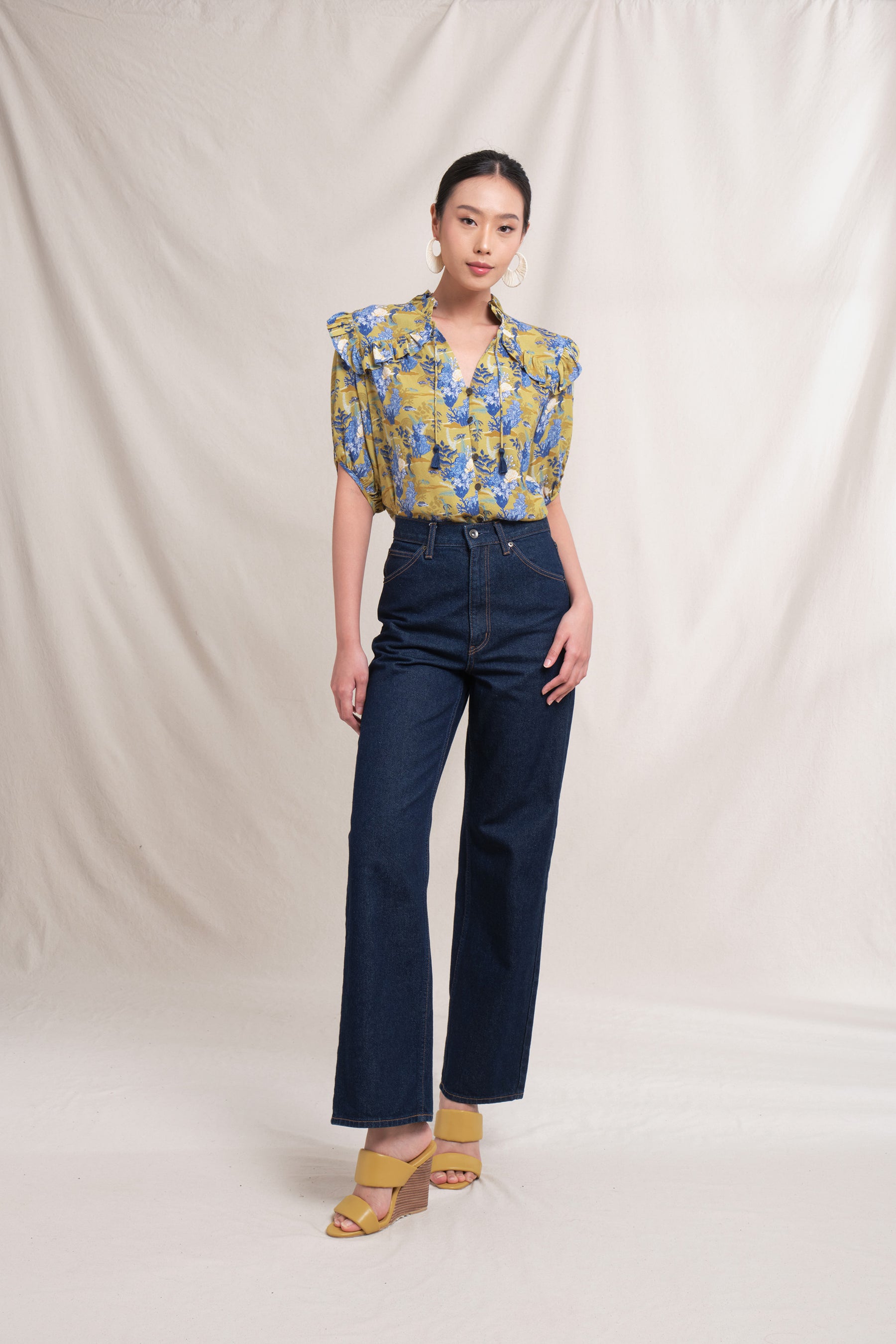 CAROL Top in Mustard Bunaken