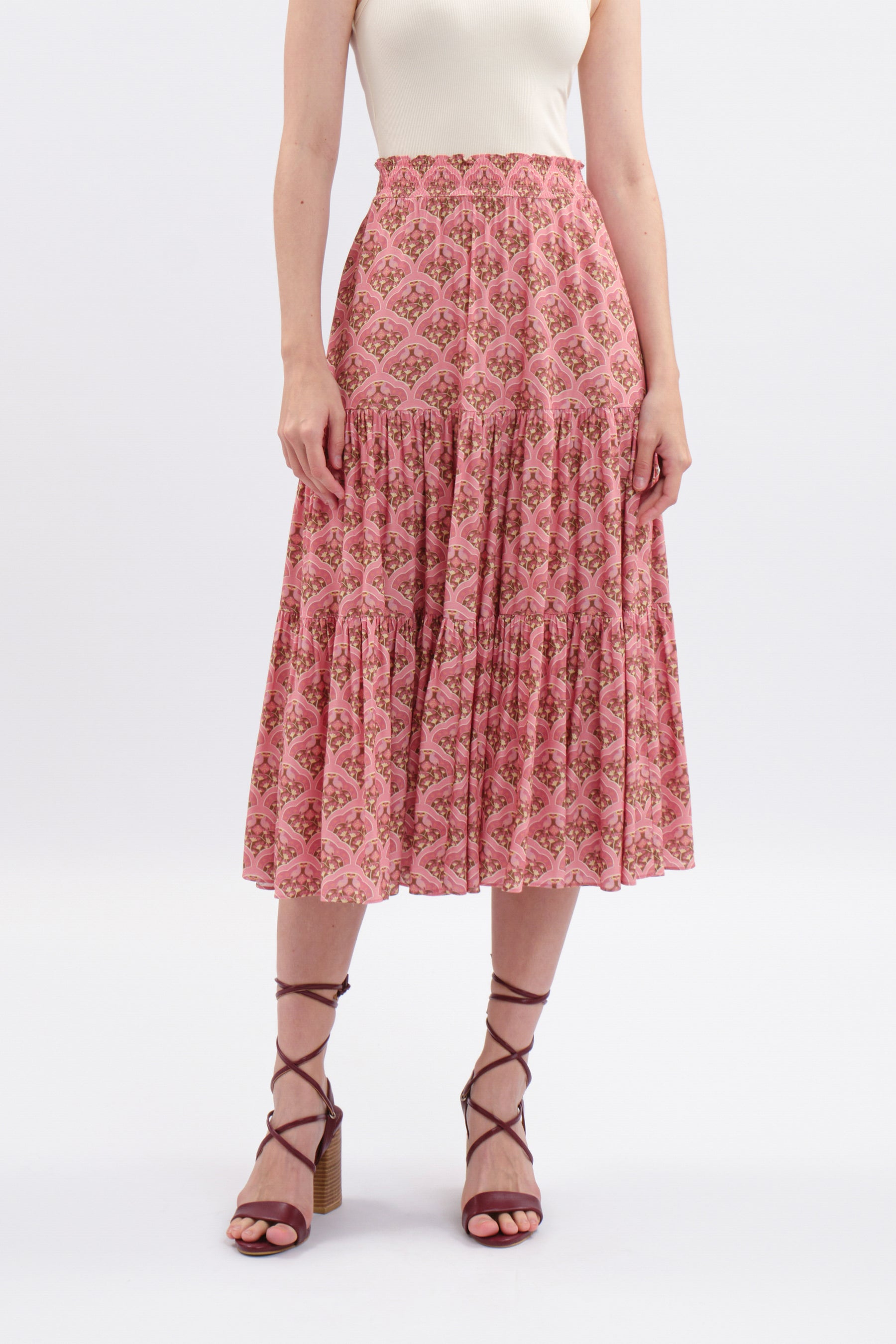 CHITA Skirt in Pink Kubah