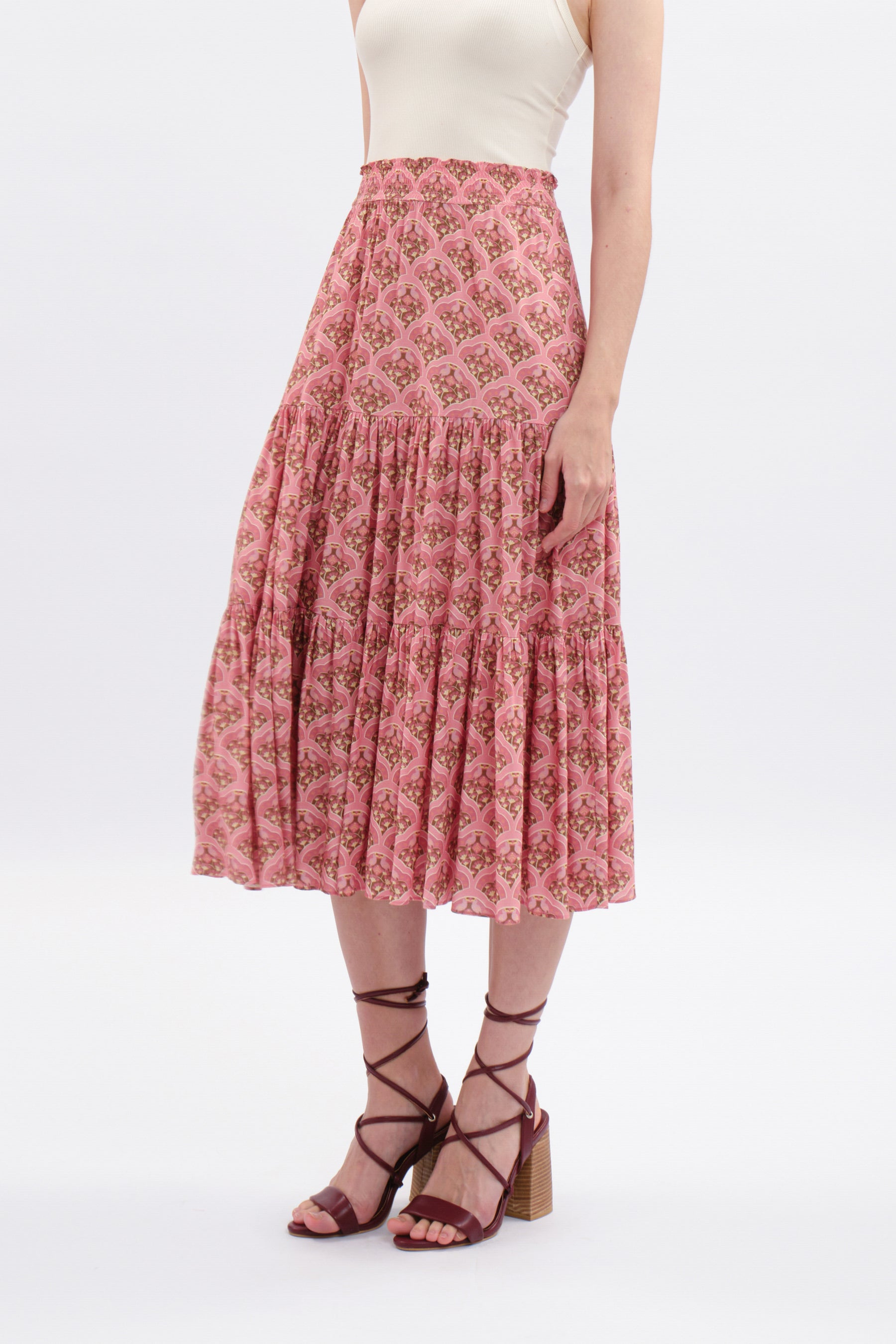 CHITA Skirt in Pink Kubah