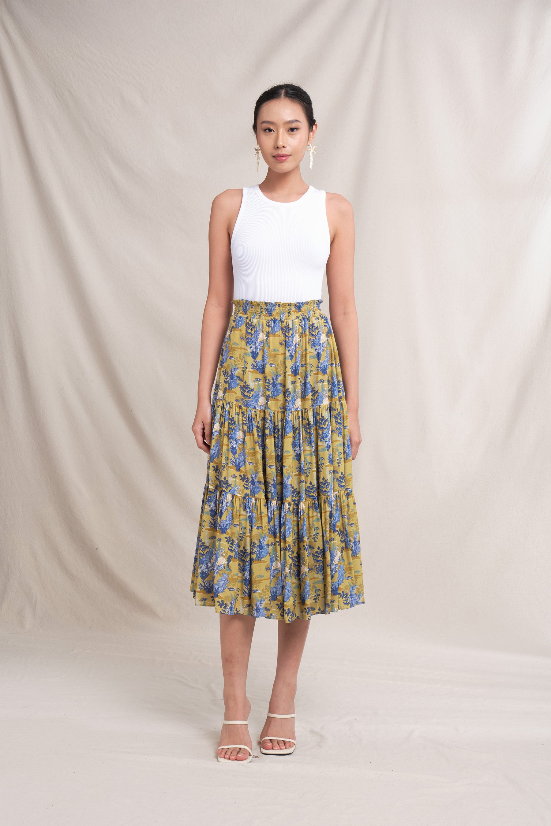 CHITA Skirt in Mustard Bunaken