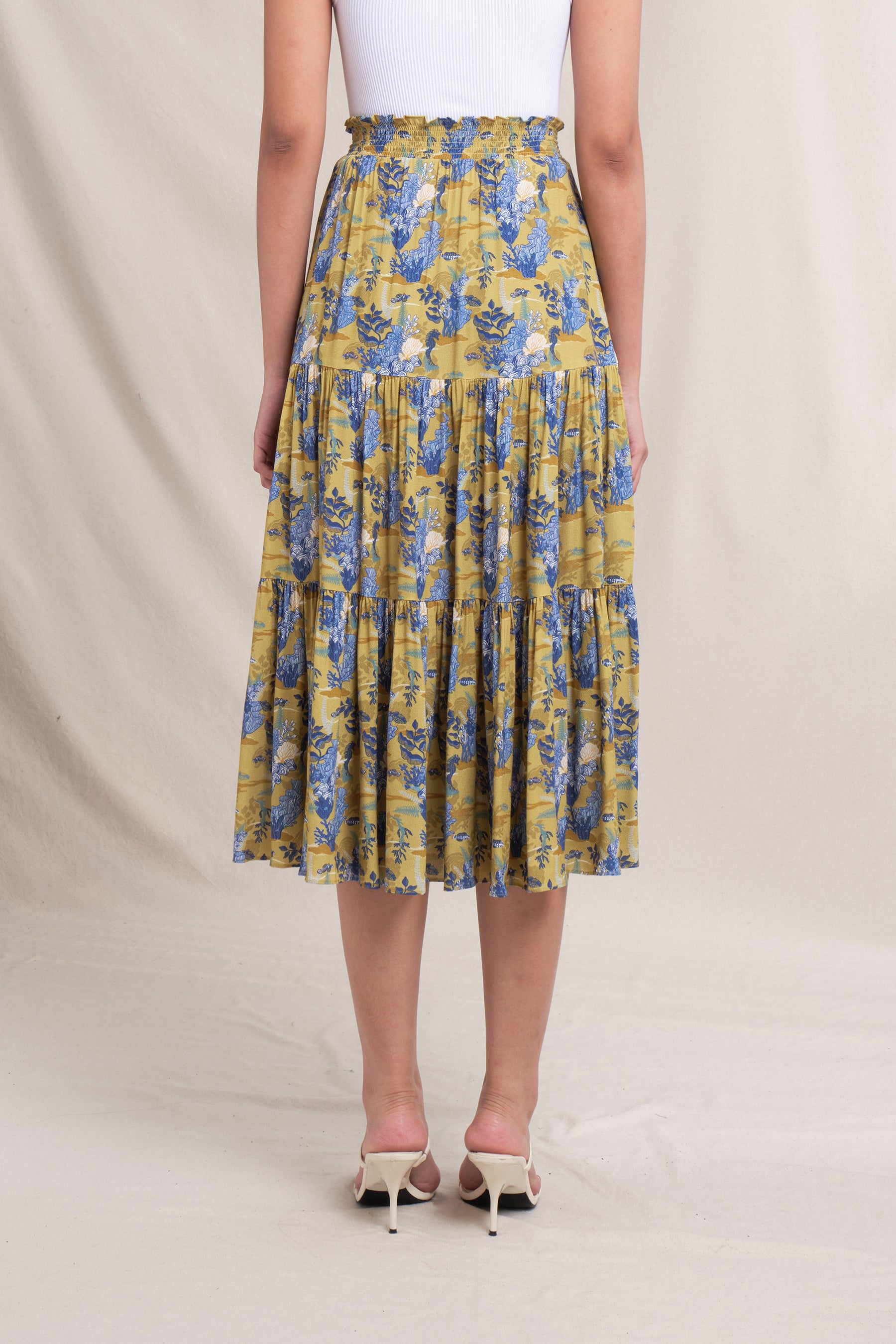 CHITA Skirt in Mustard Bunaken