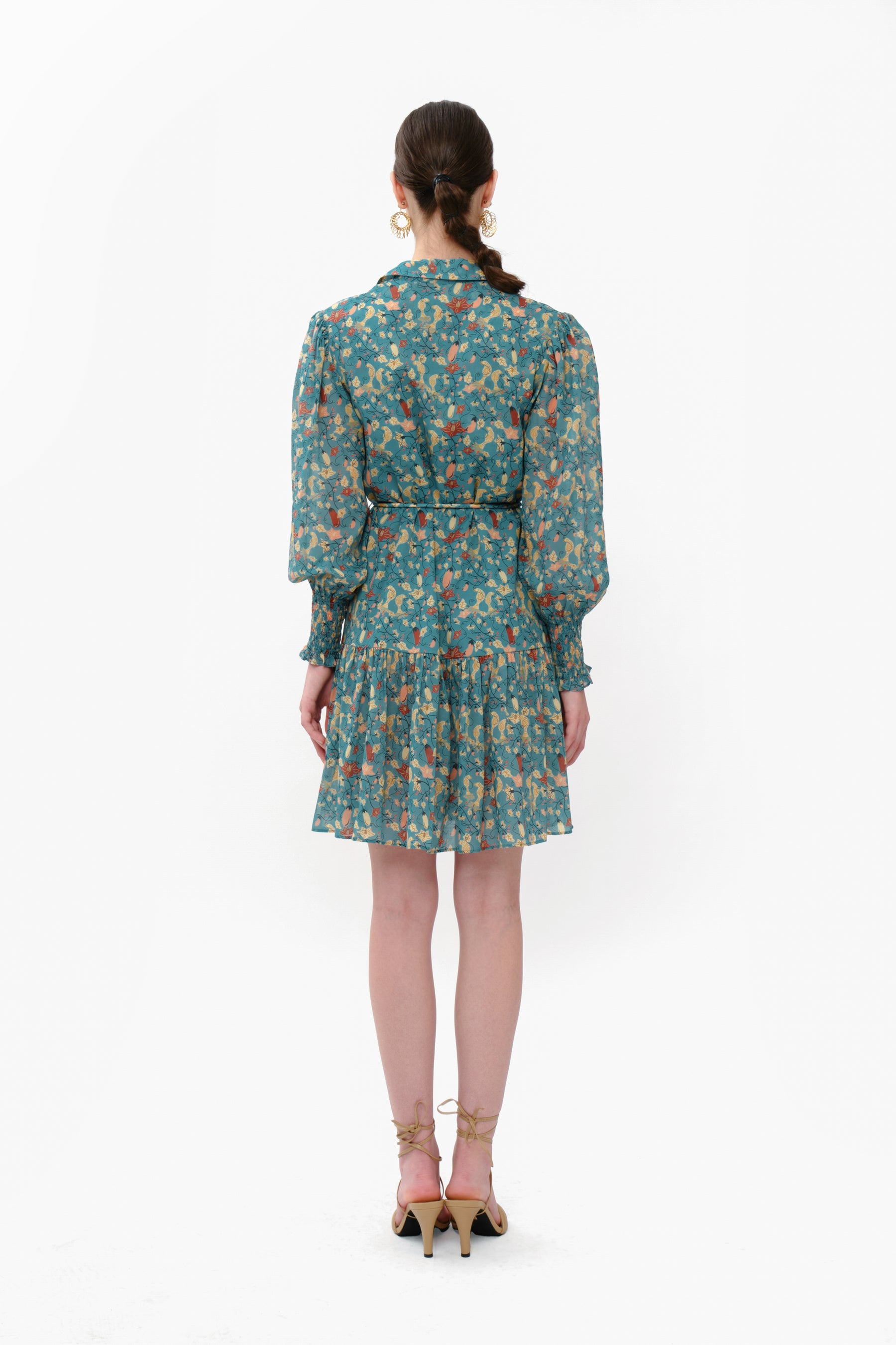 CLEO Dress in Blue Terong