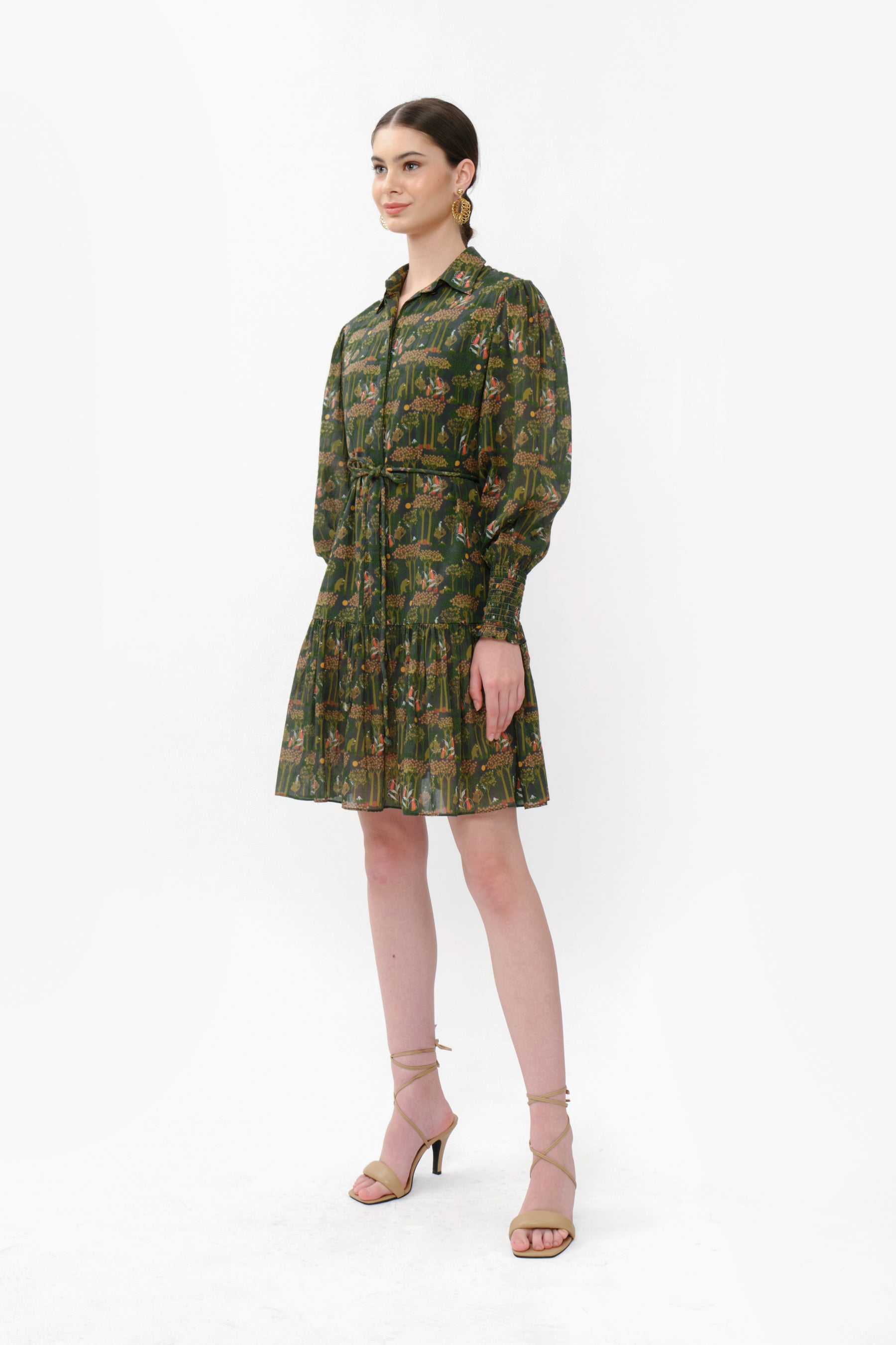 CLEO Dress in Green Forest