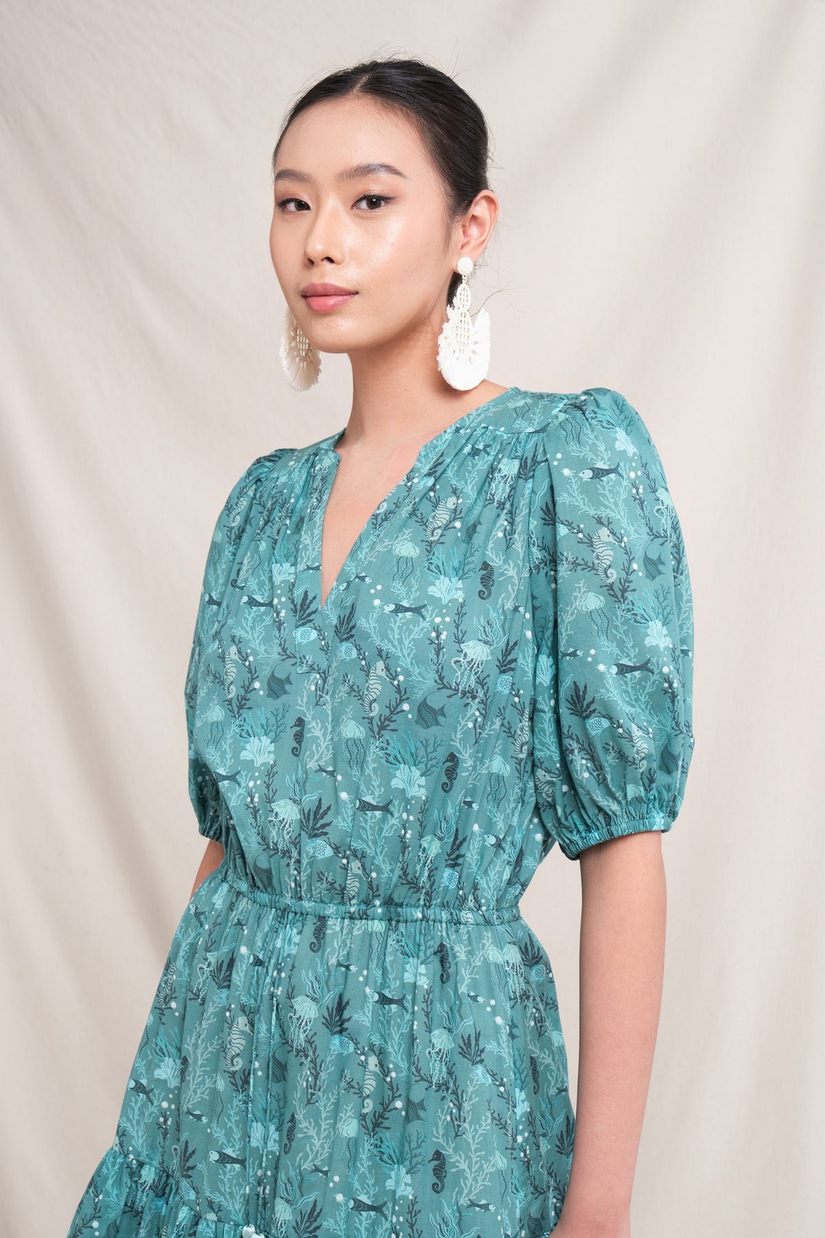 DANIKA Dress in Blue Minanga