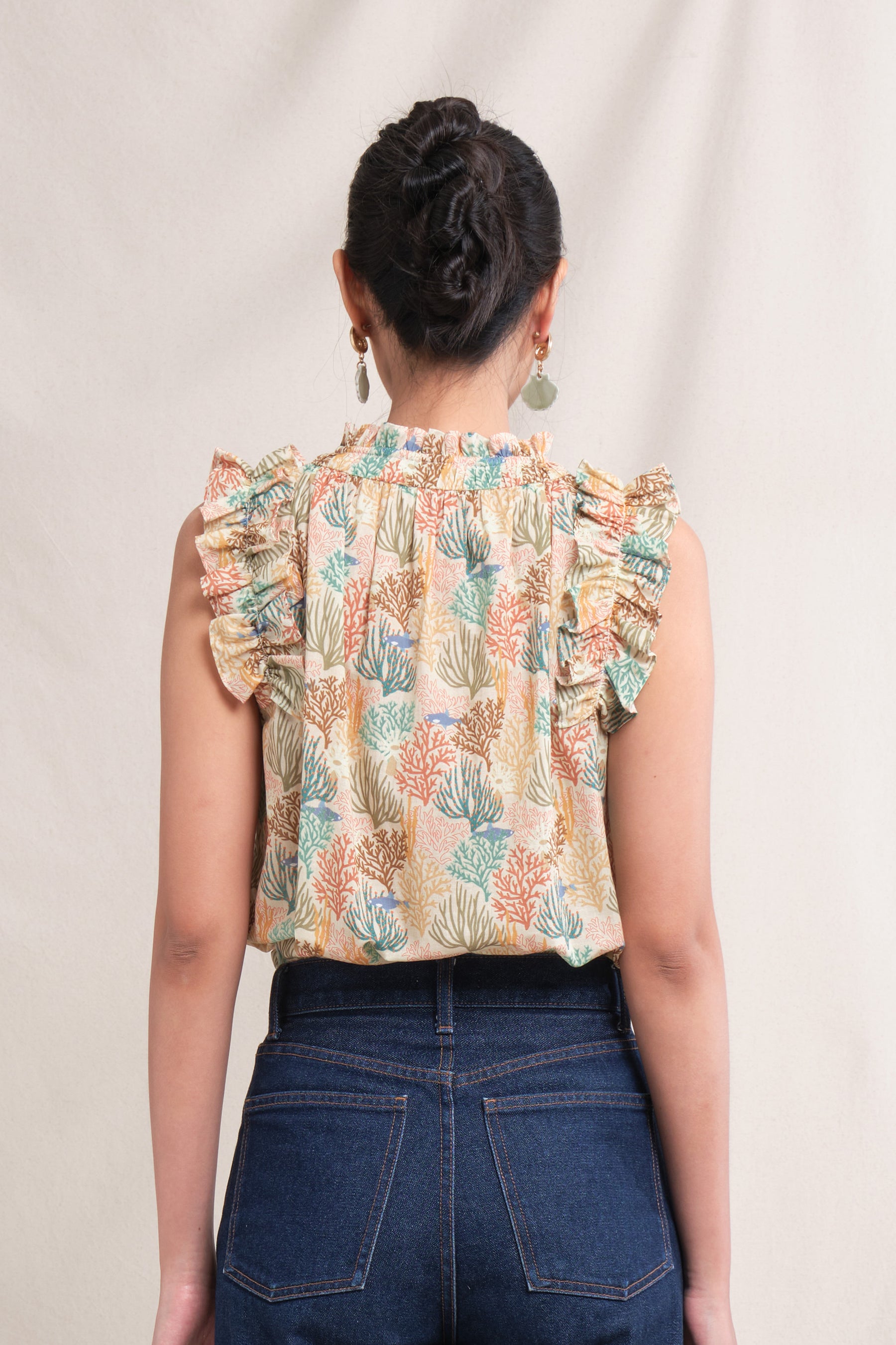 DOVIE Top in Beige Coral