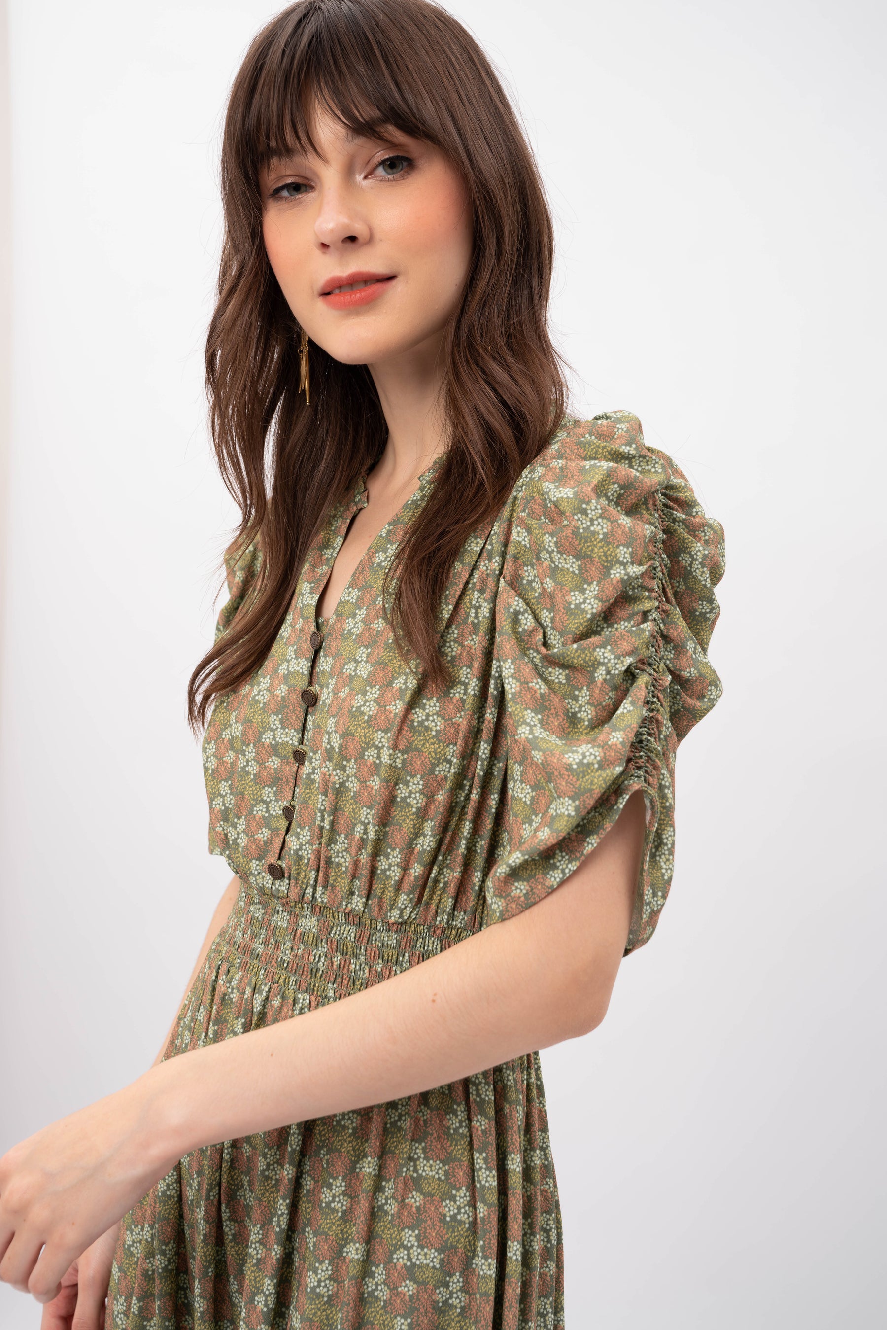 DREA Dress in Kilau Green