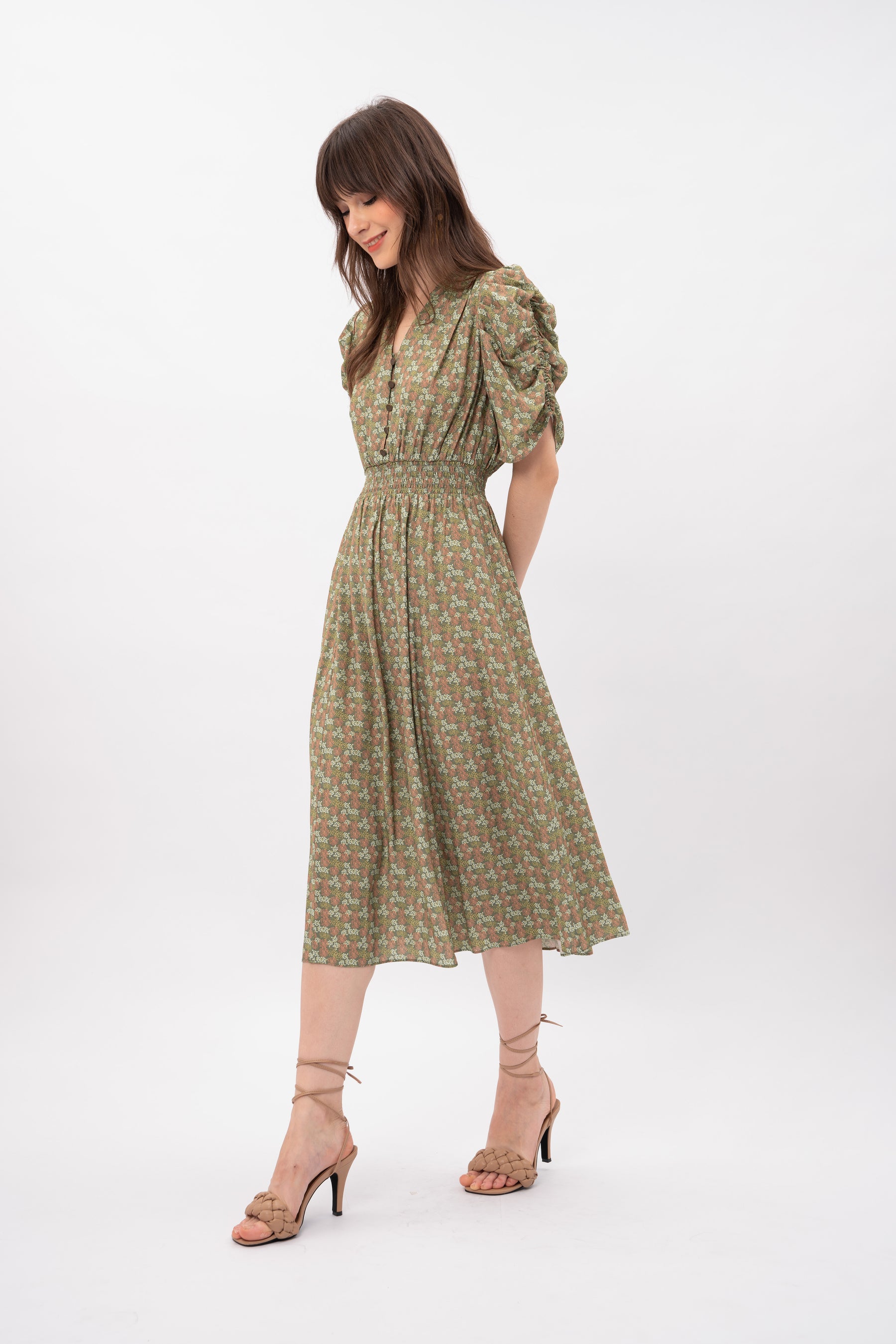 DREA Dress in Kilau Green