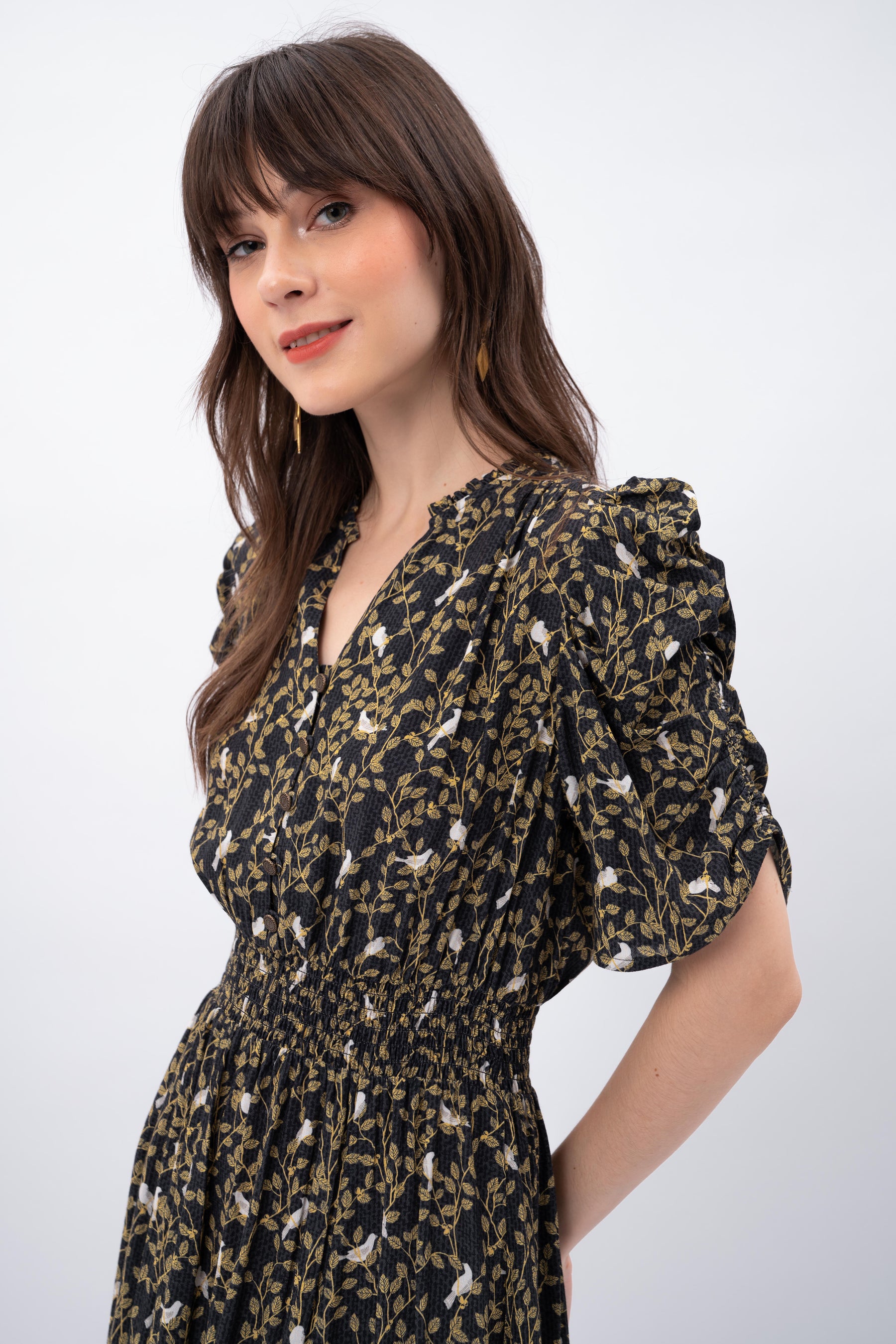 DREA Dress in Tekukur Black