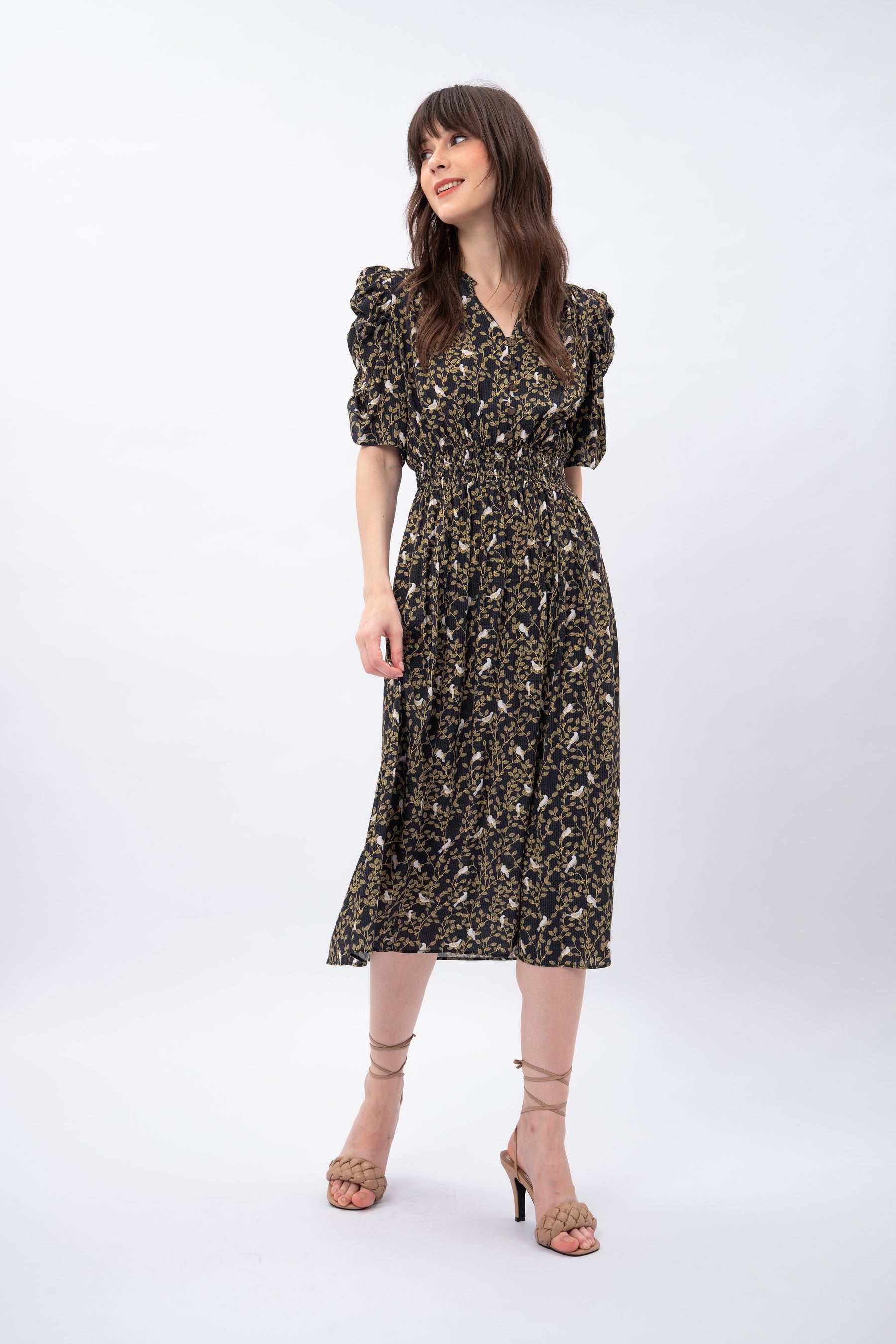 DREA Dress in Tekukur Black