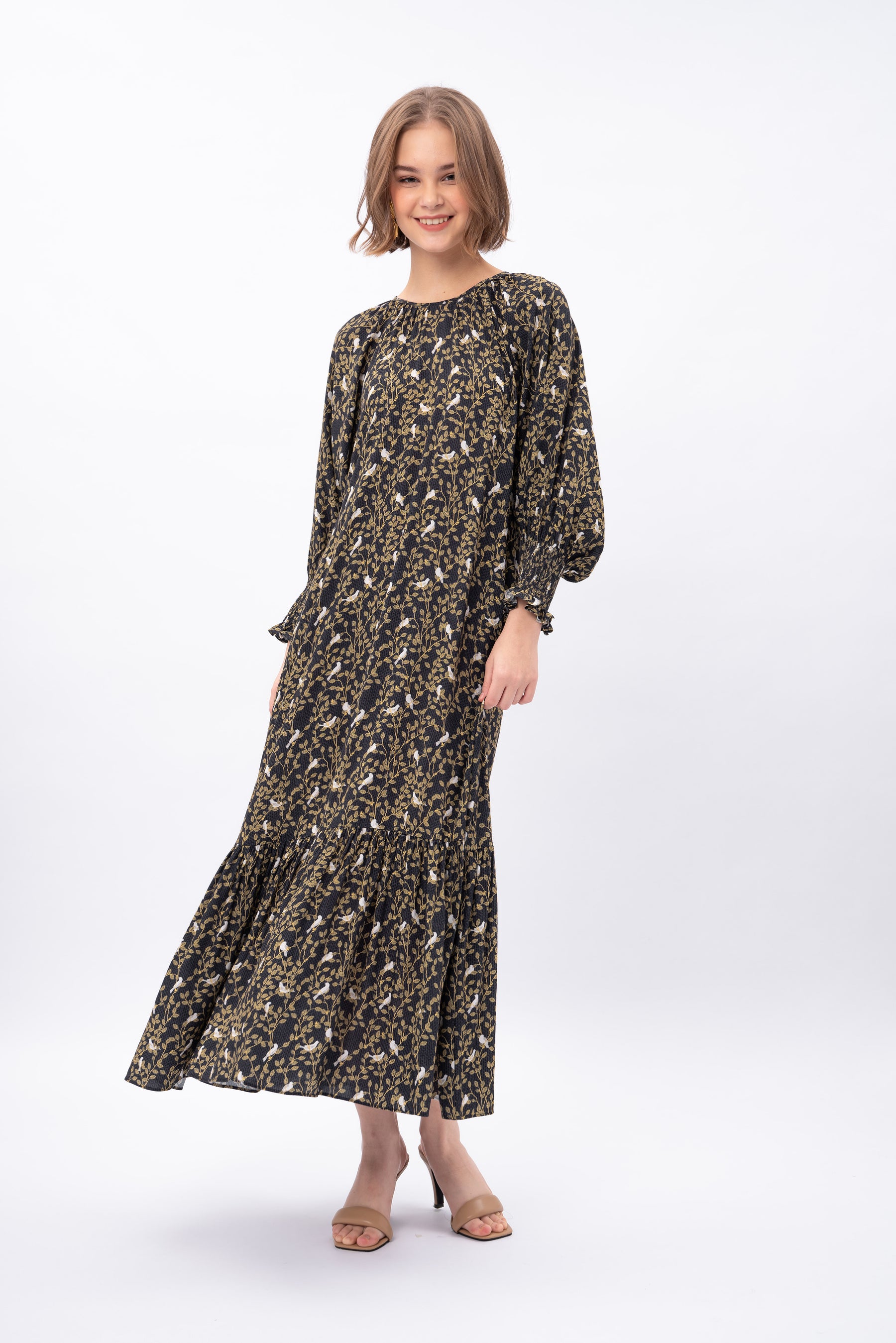 EILA Dress in Tekukur Black