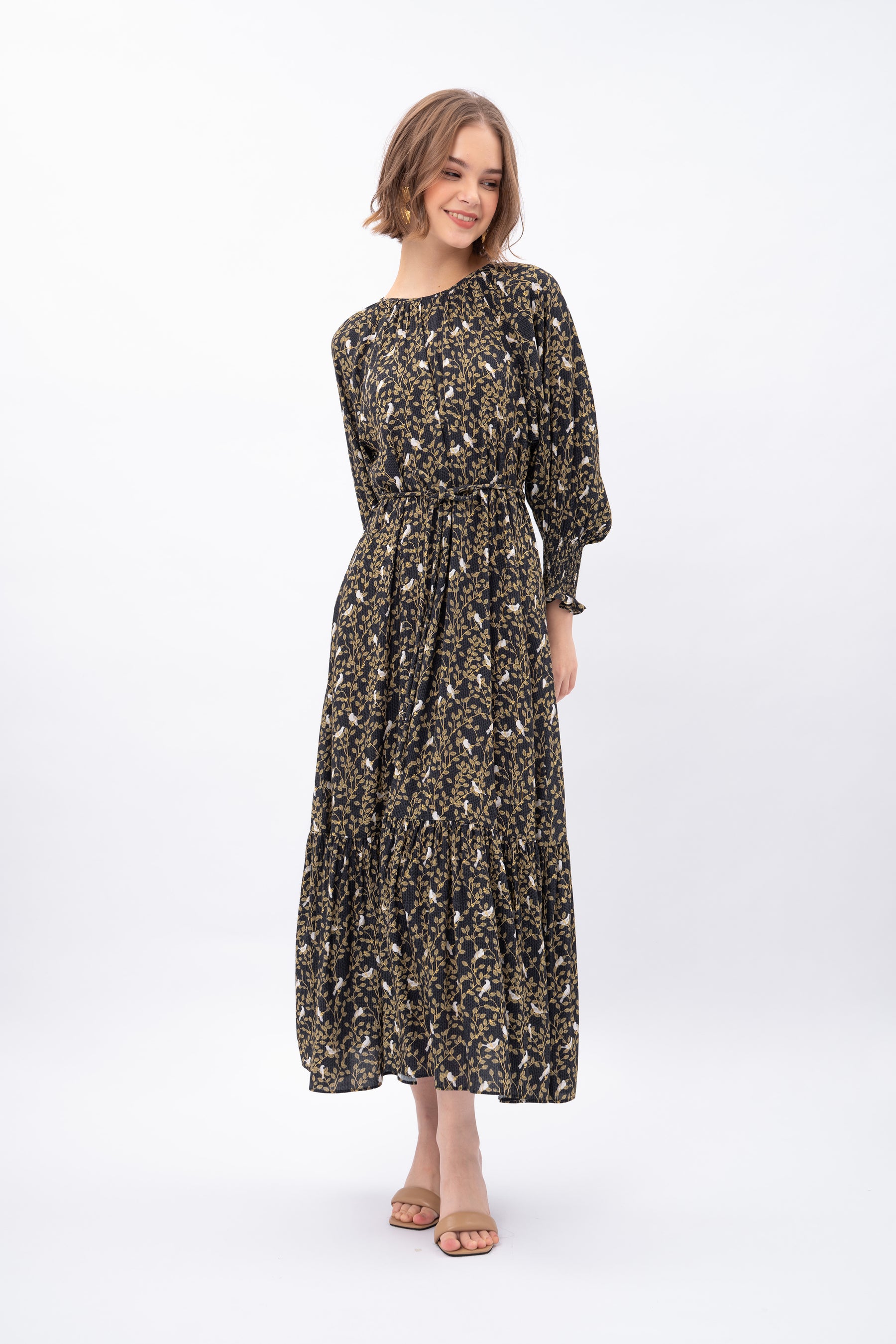 EILA Dress in Tekukur Black