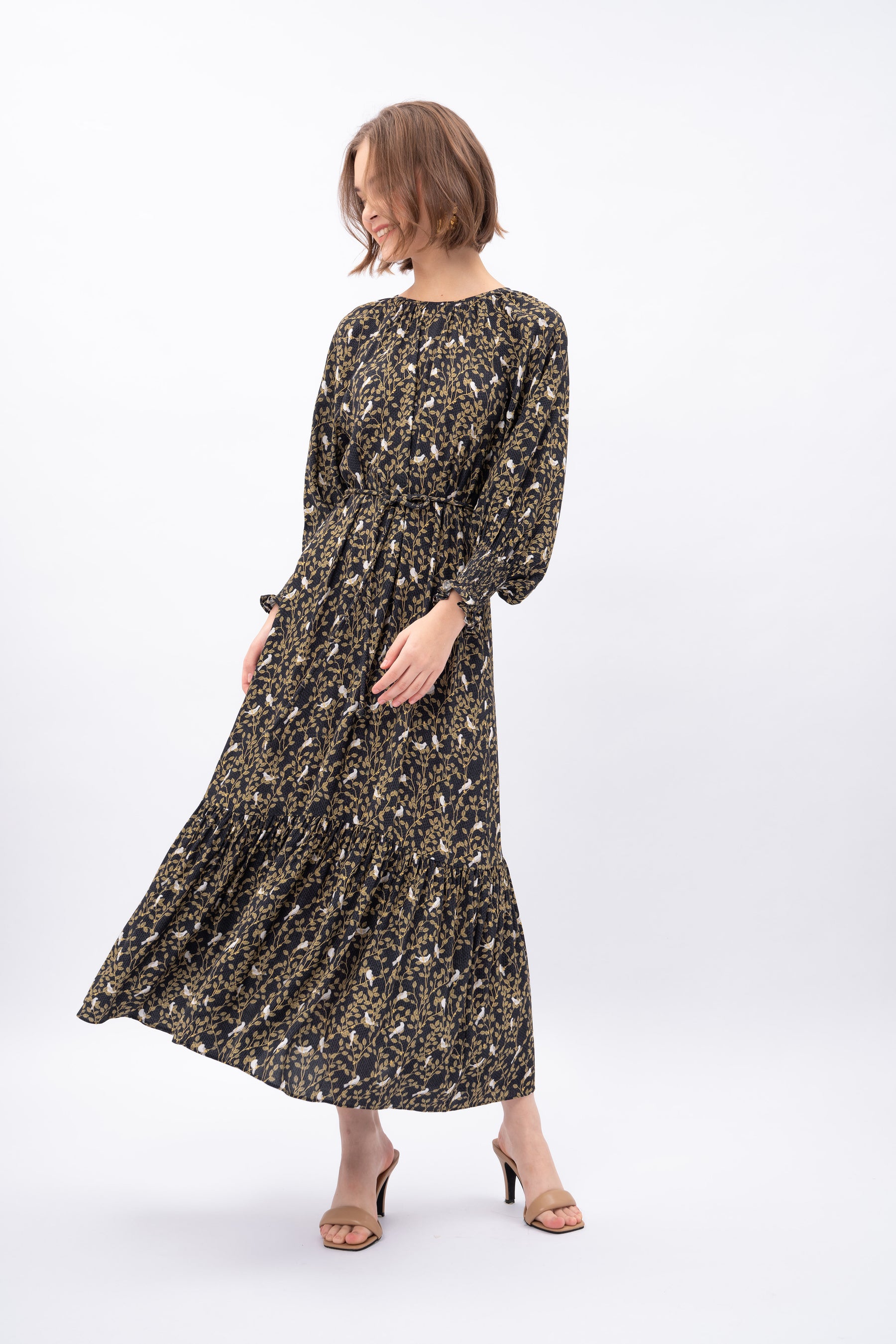 EILA Dress in Tekukur Black