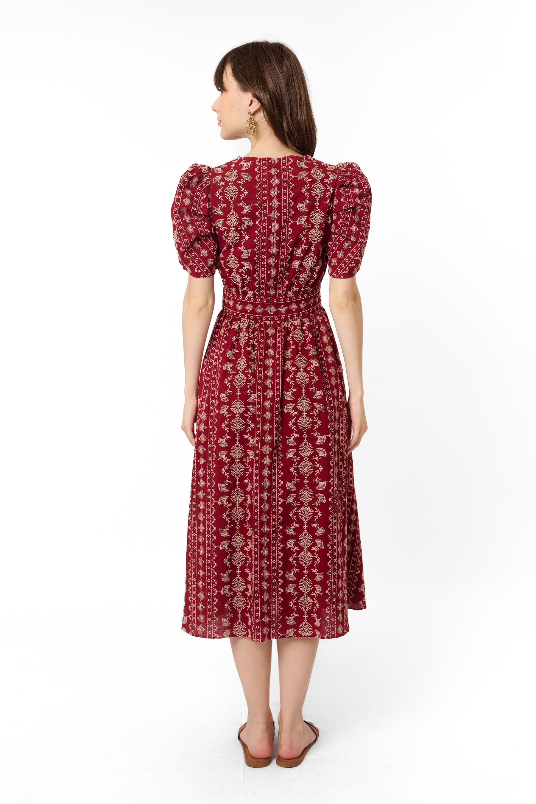 EMMA Dress in Cengkeh Maroon